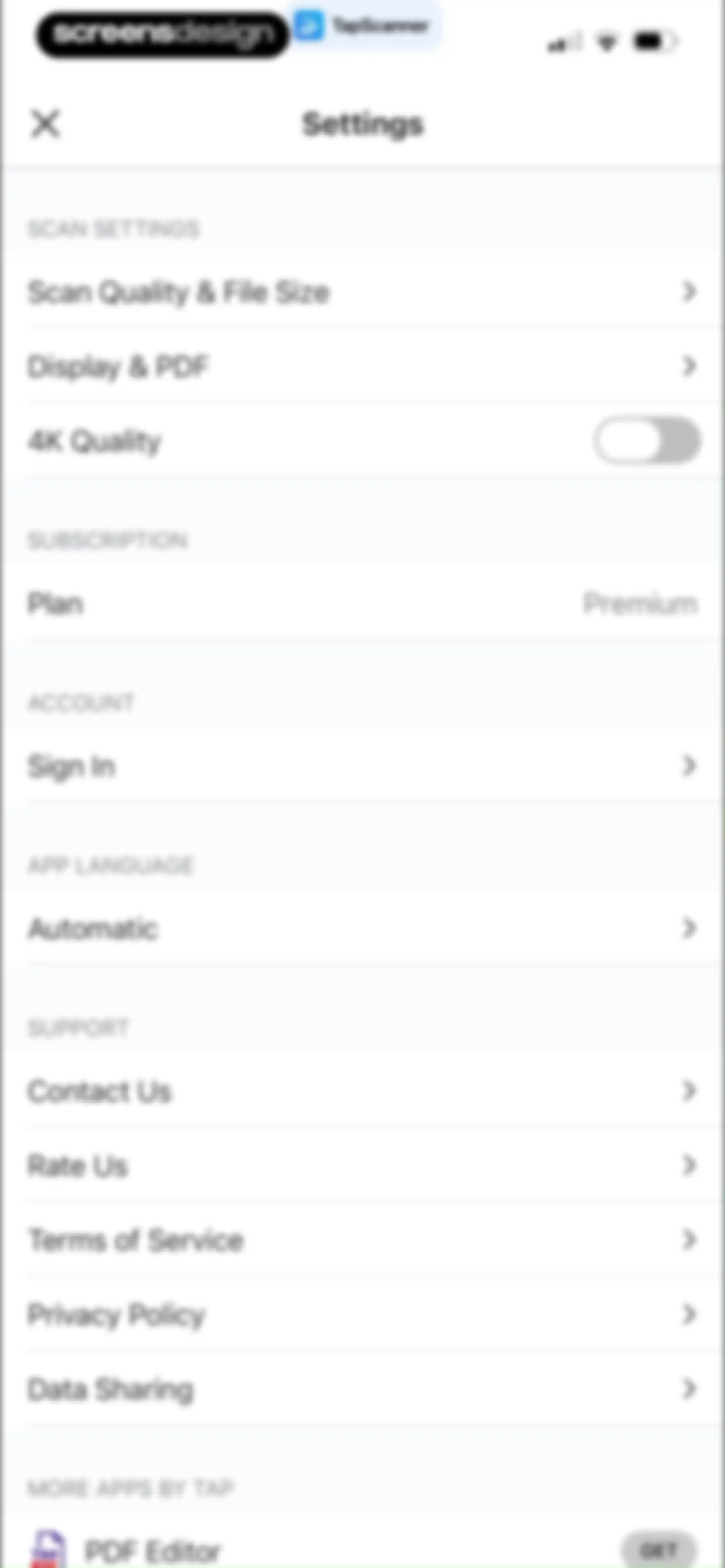 PDF Scanner App: TapScanner screen 121