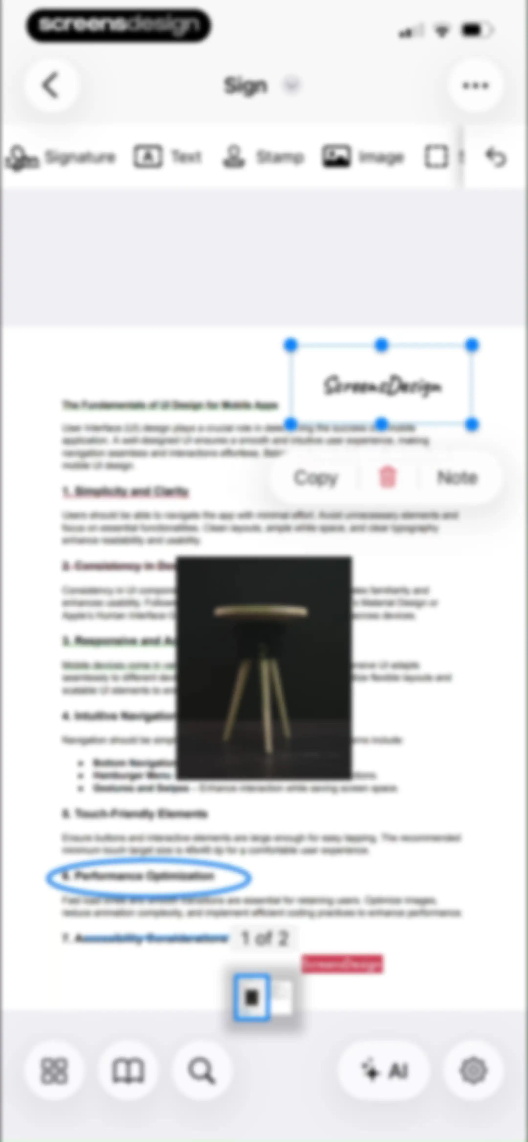 PDF Editor ® screen 78