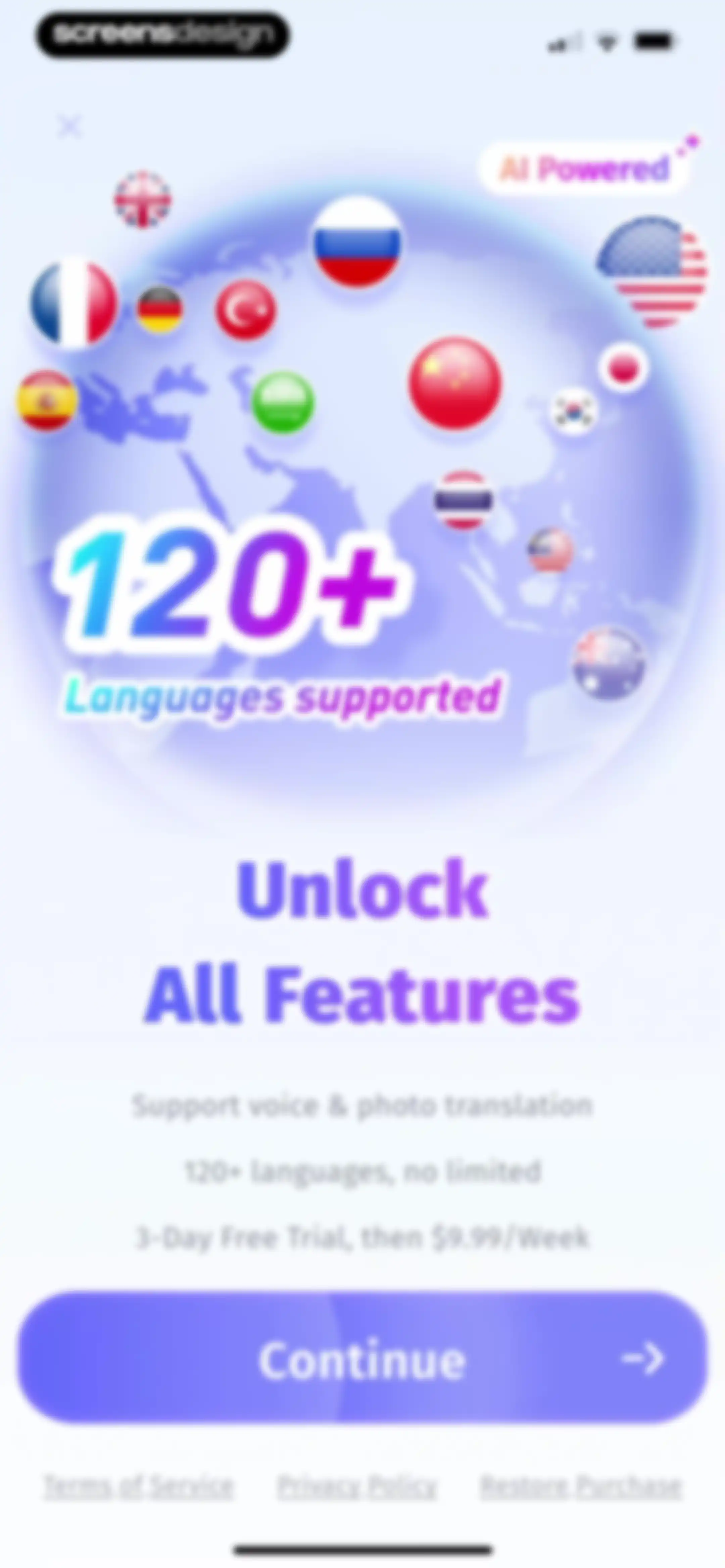 eTranslator-AI Translate screen 5