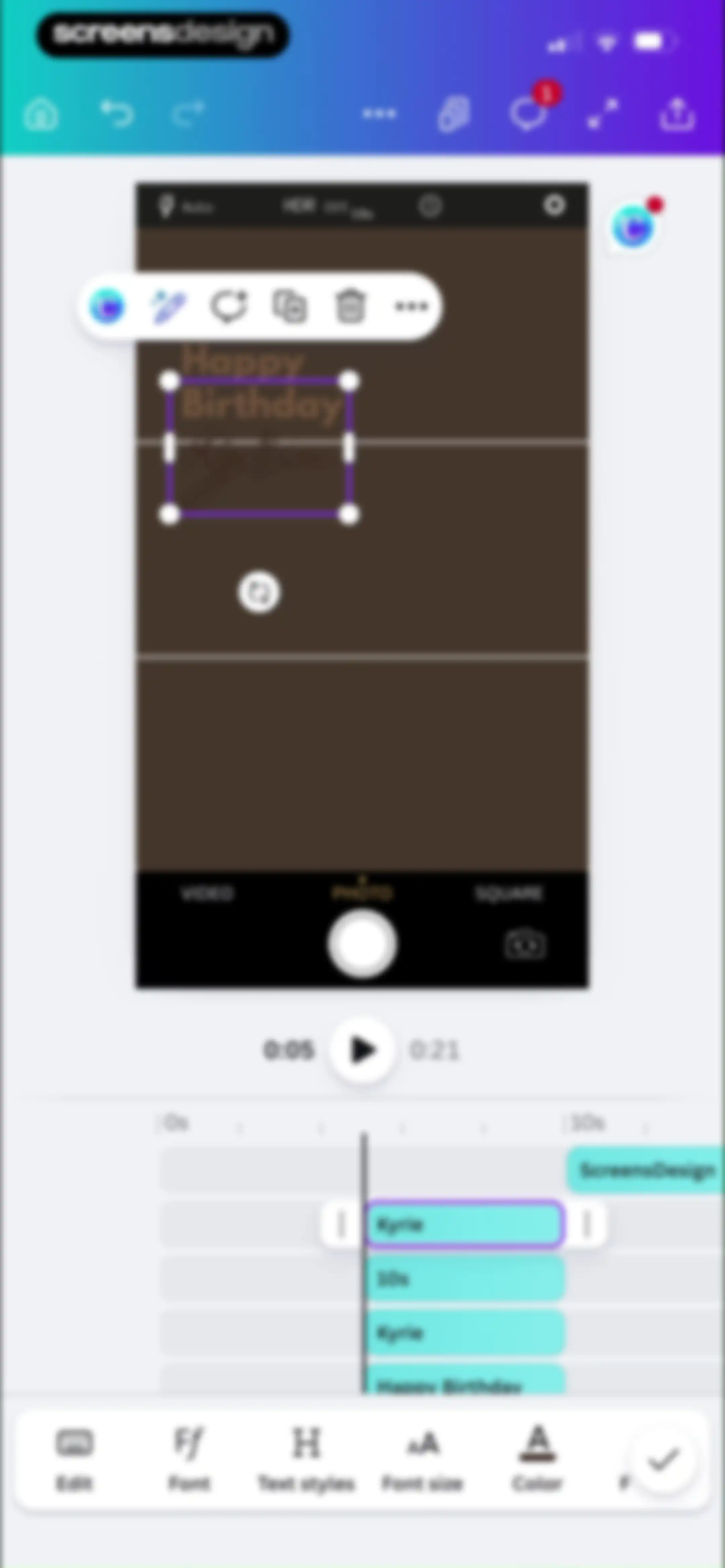 Canva: AI Video & Photo Editor screen 104
