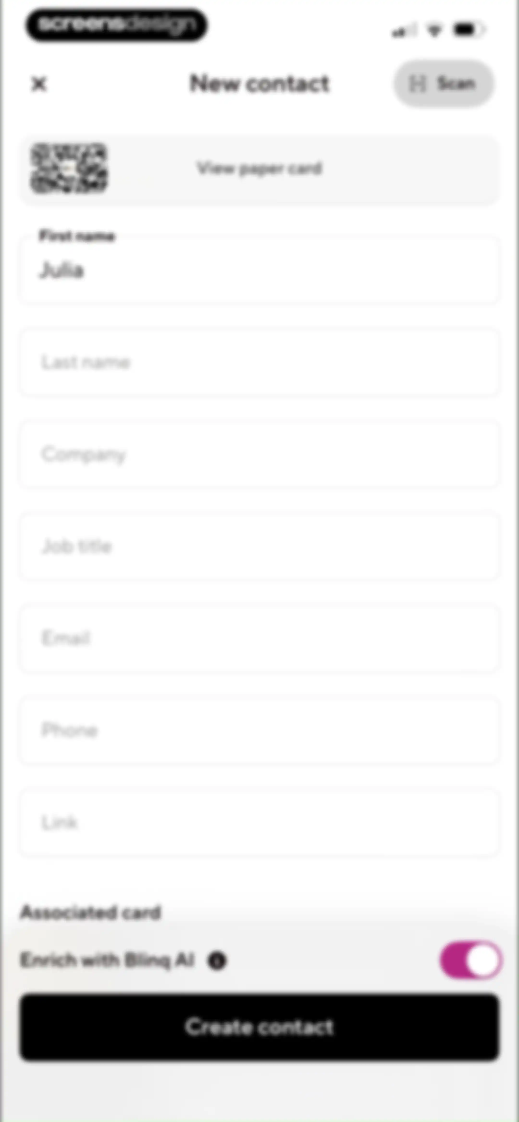 Blinq: Digital Business Card screen 72