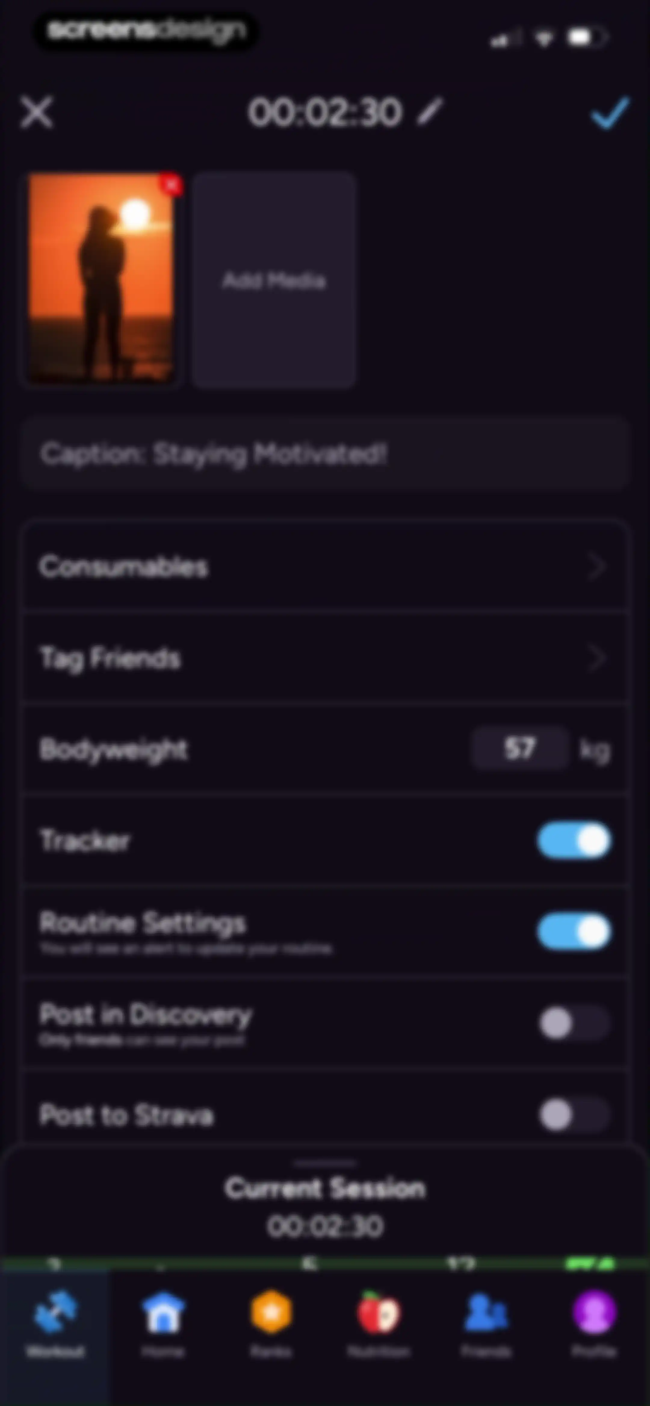 Liftoff - Ranked Gym Workouts screen 132
