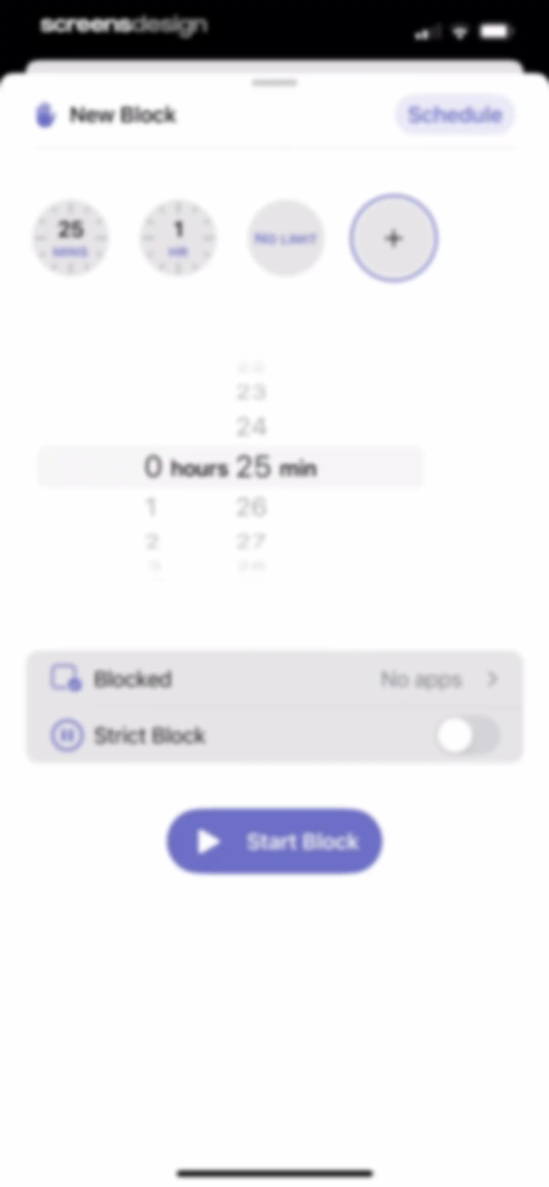 one sec | screen time + focus screen 62