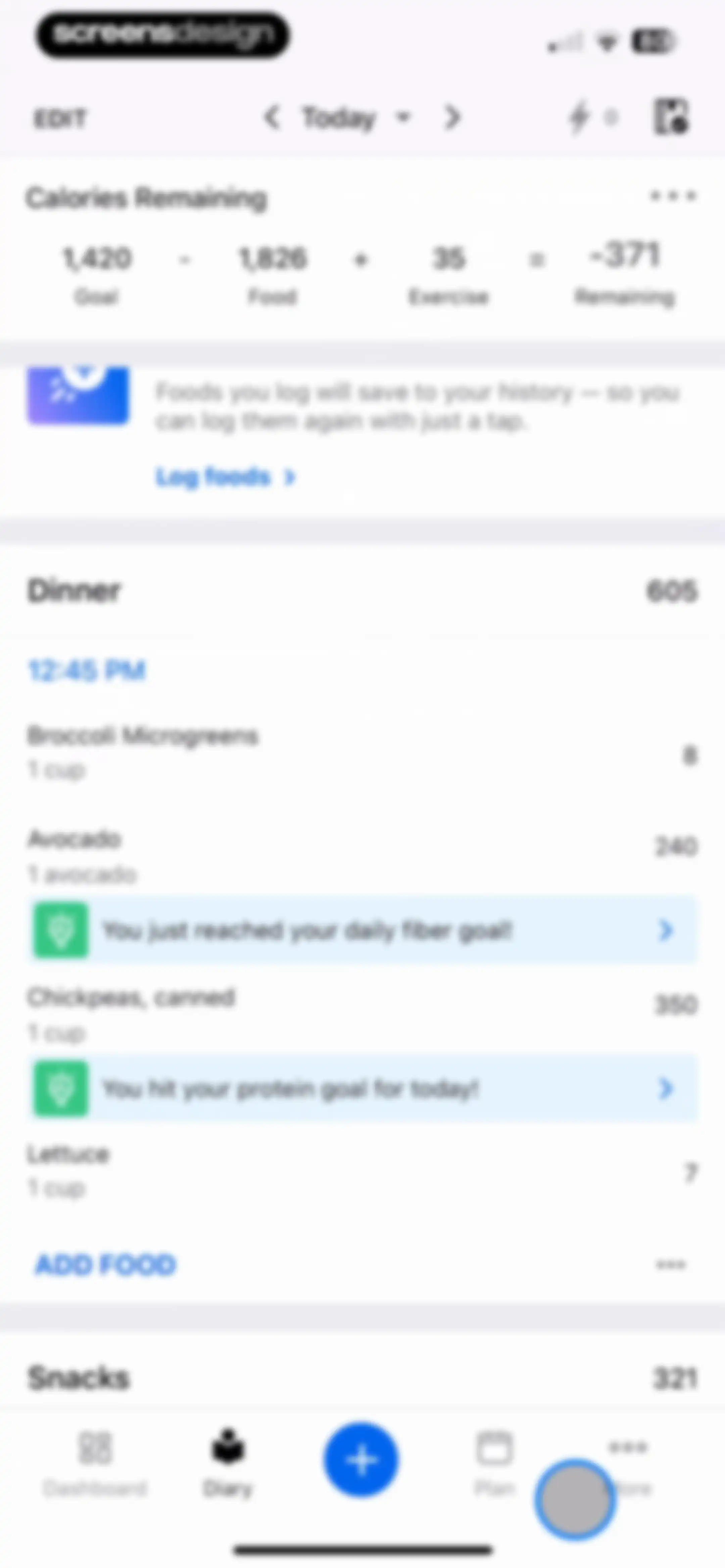 MyFitnessPal: Calorie Counter screen 188