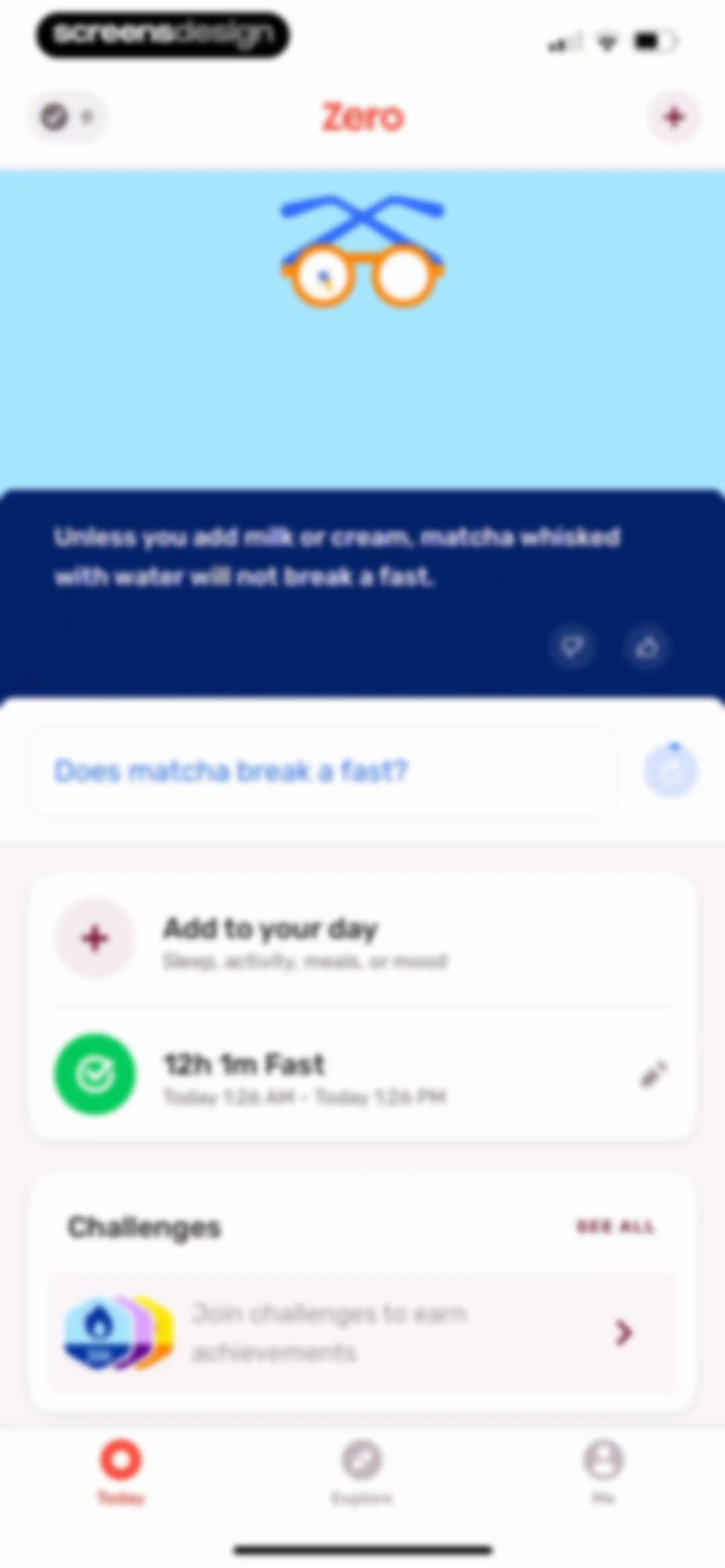 Zero: Fasting & Food Tracker screen 56