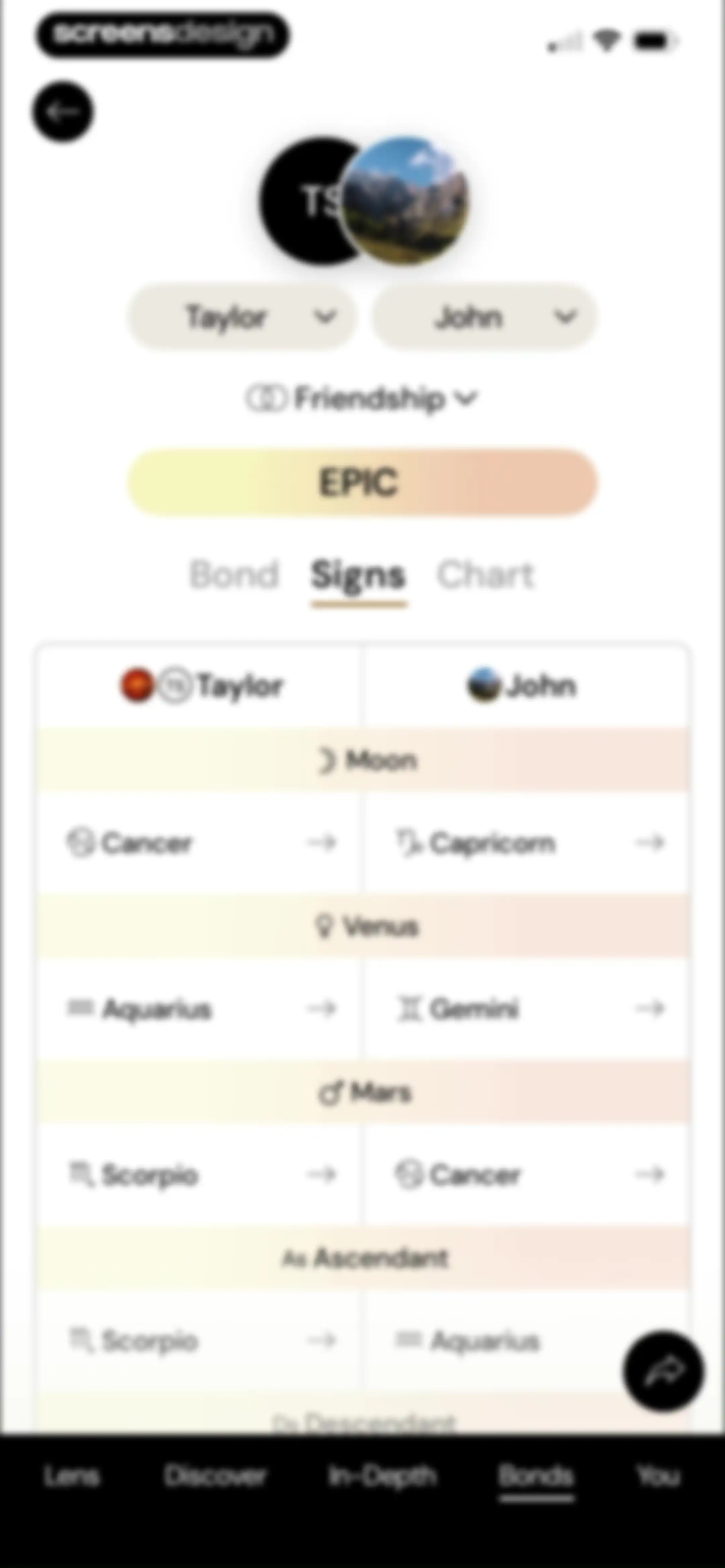 The Pattern: Astrology screen 67