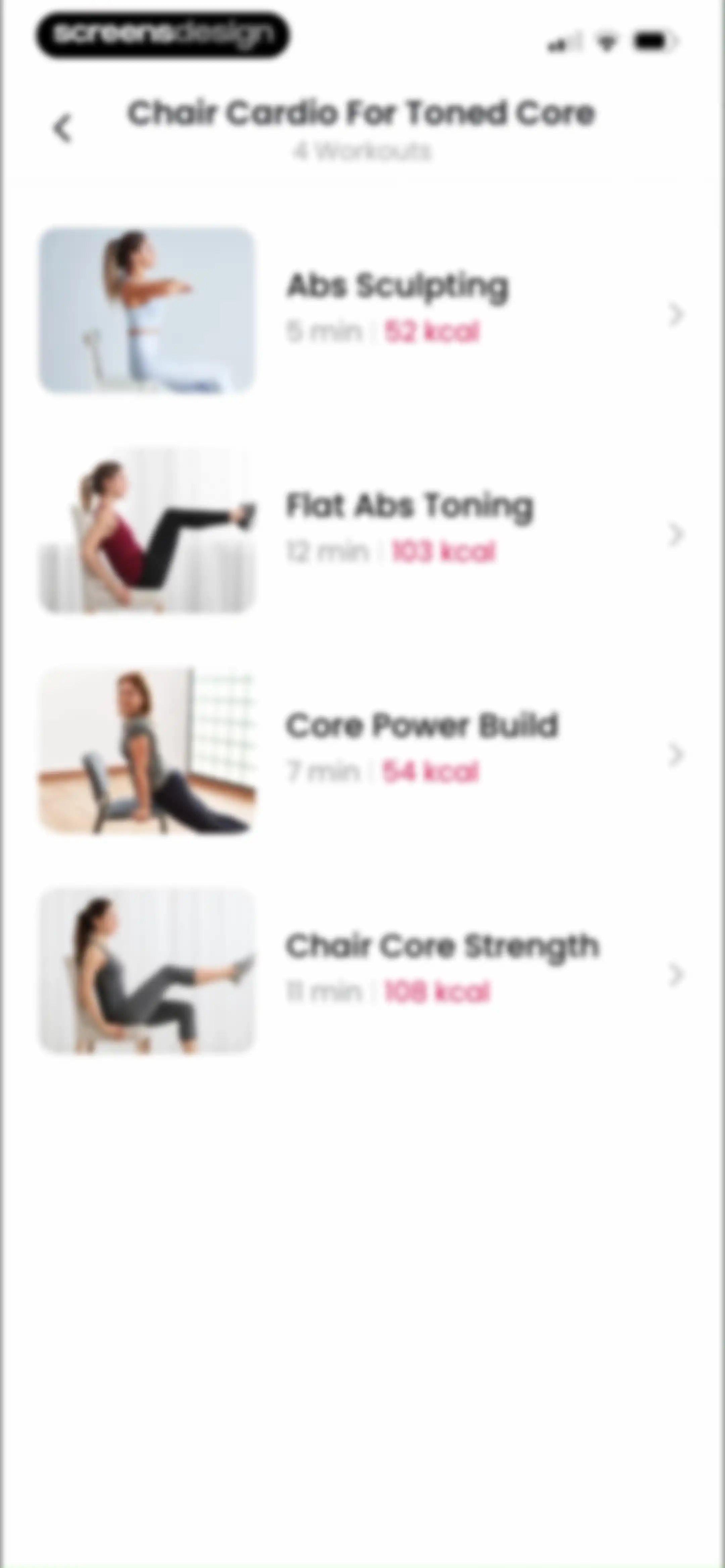 ChillFit: Home Workout Planner screen 116