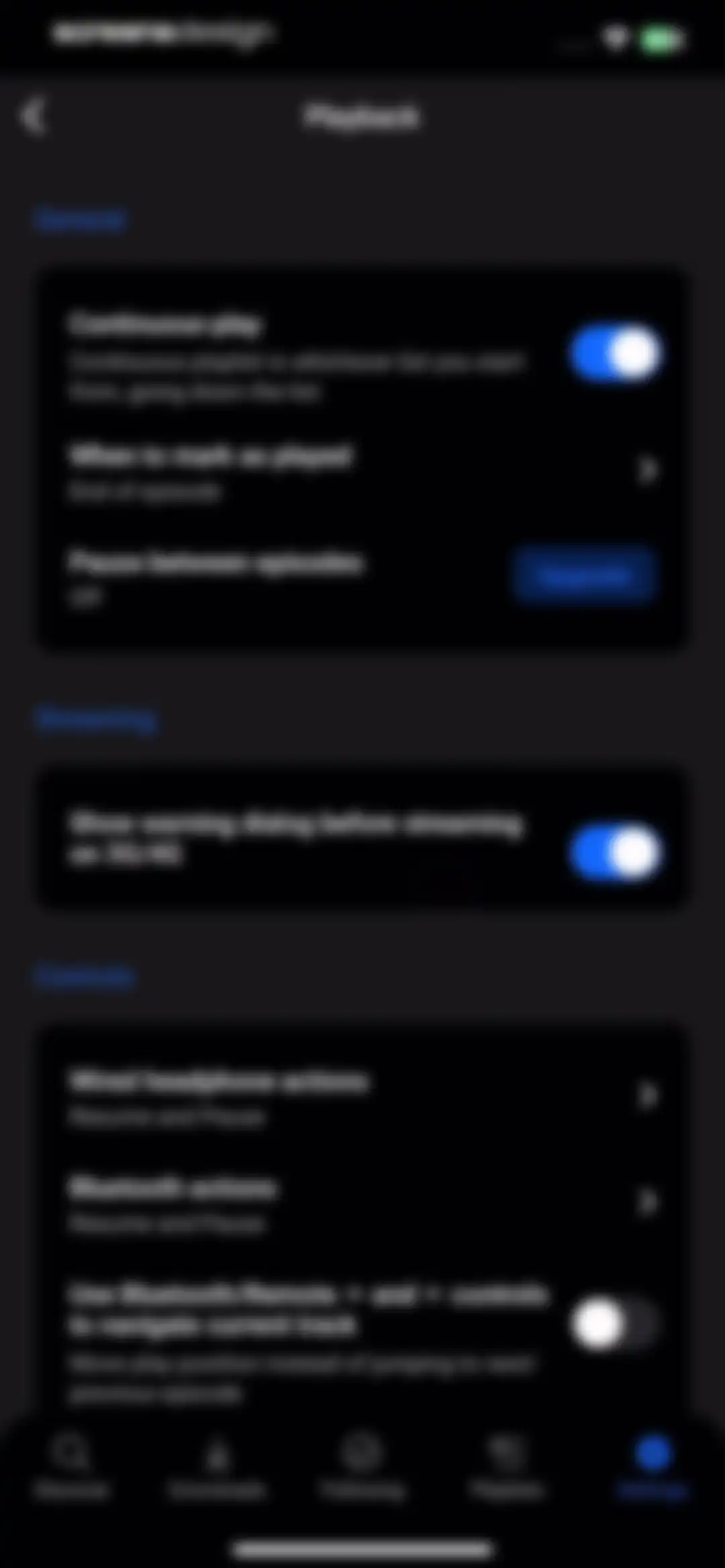 Breaker—The social podcast app screen 106