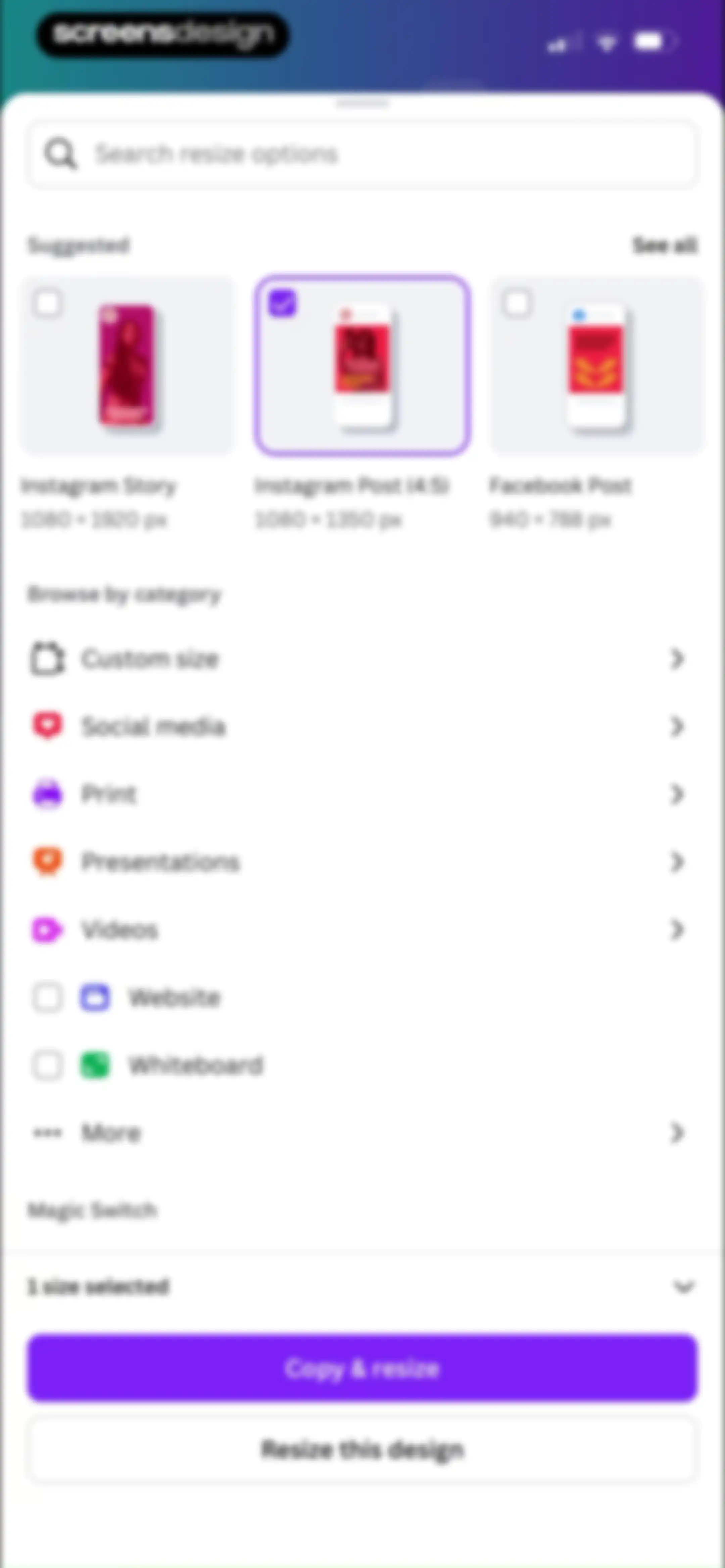 Canva: AI Video & Photo Editor screen 112