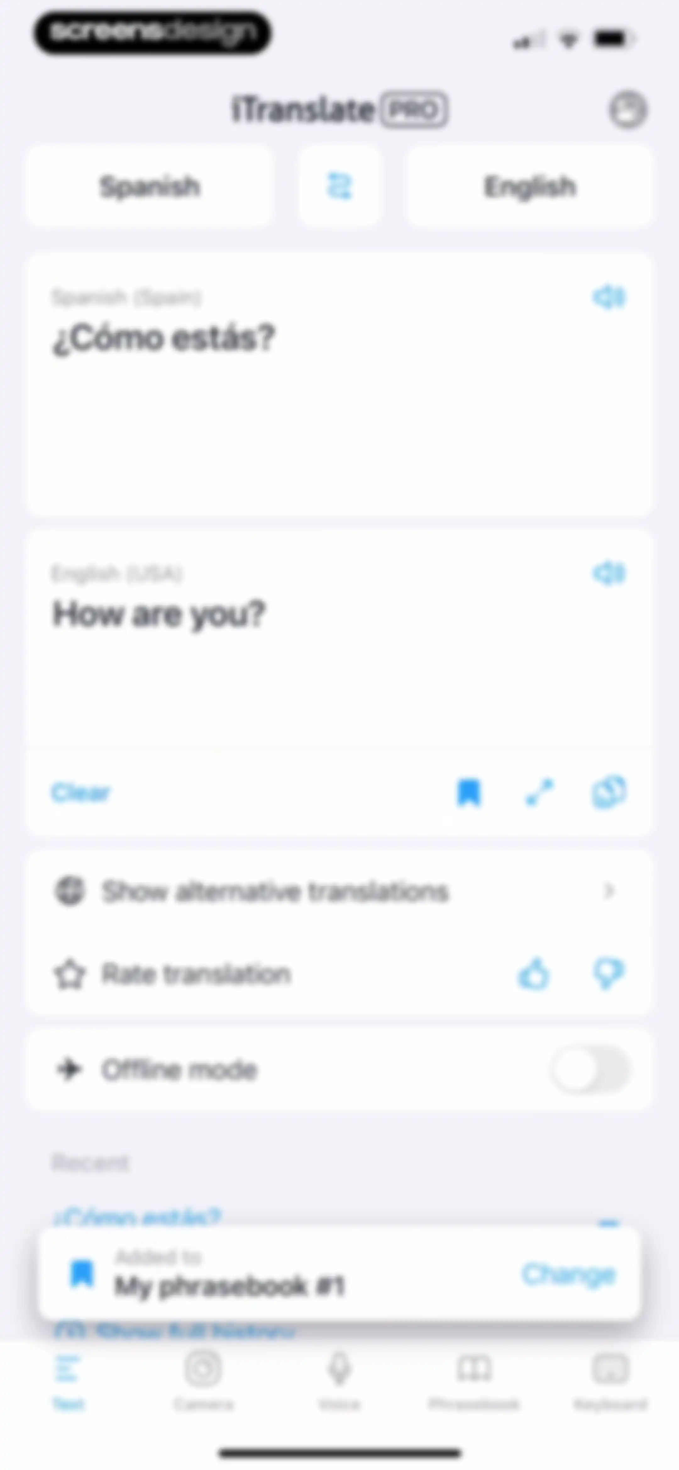 iTranslate Translator screen 47
