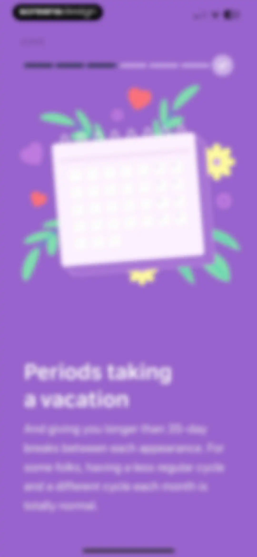 My period calendar Pinkllama screen 23