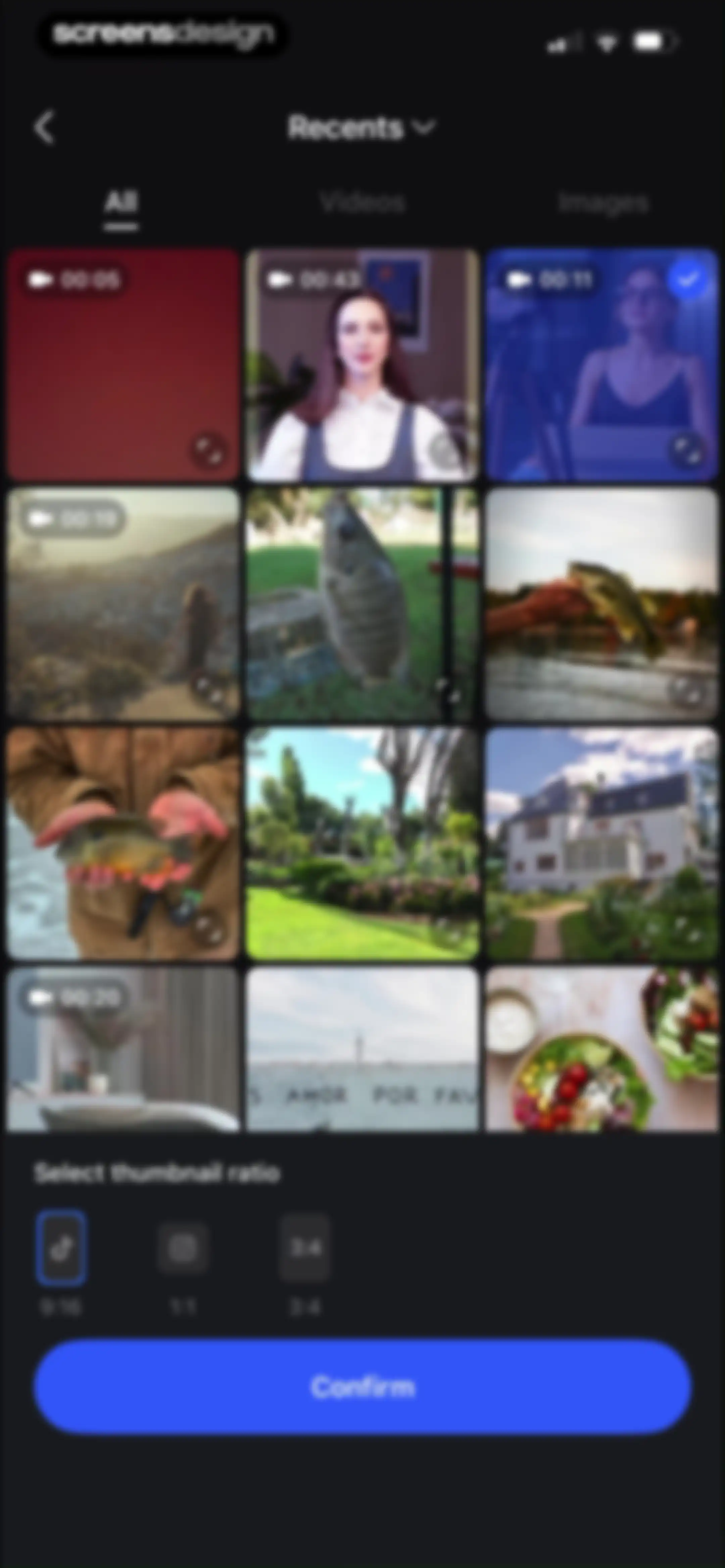 Vmake Labs: create viral video screen 143