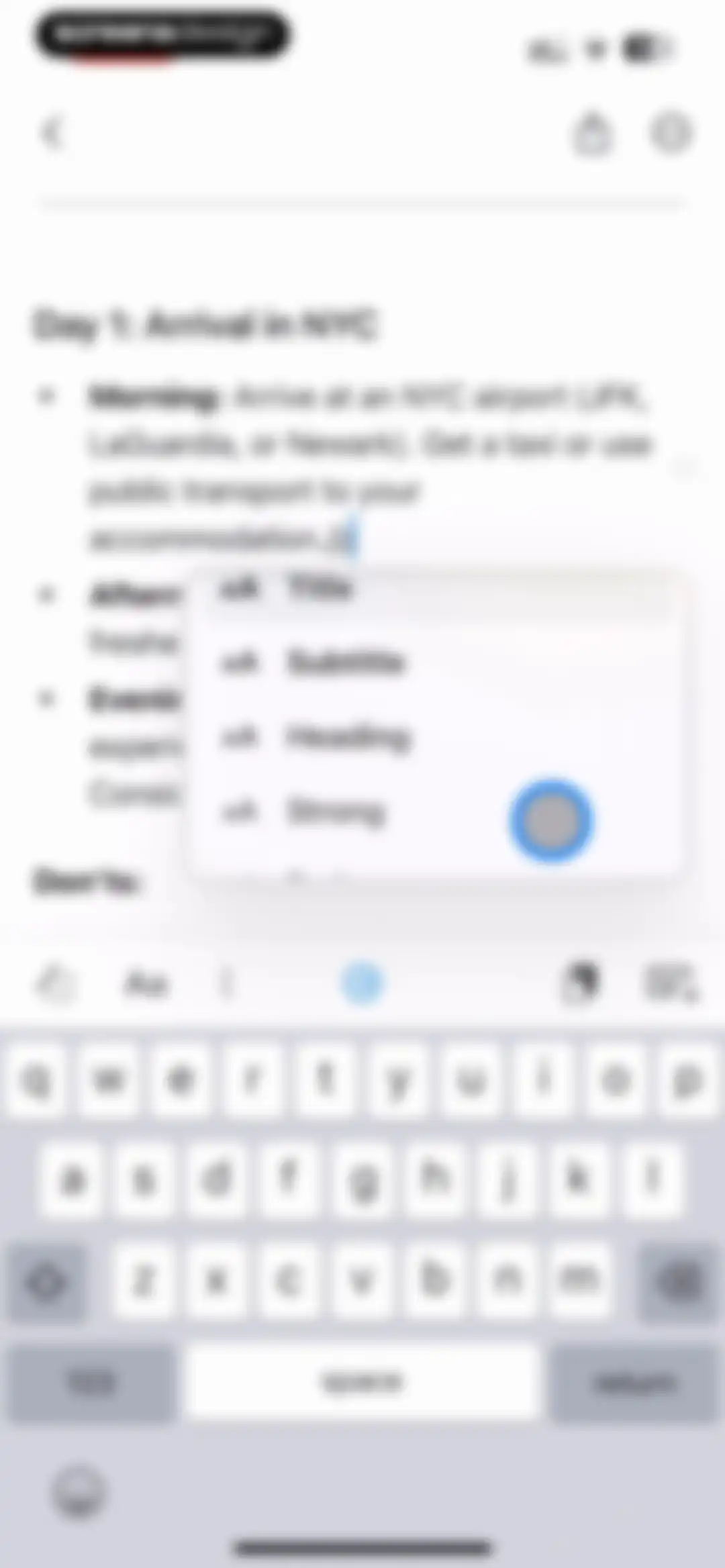 Craft: Notes, Documents, AI screen 23