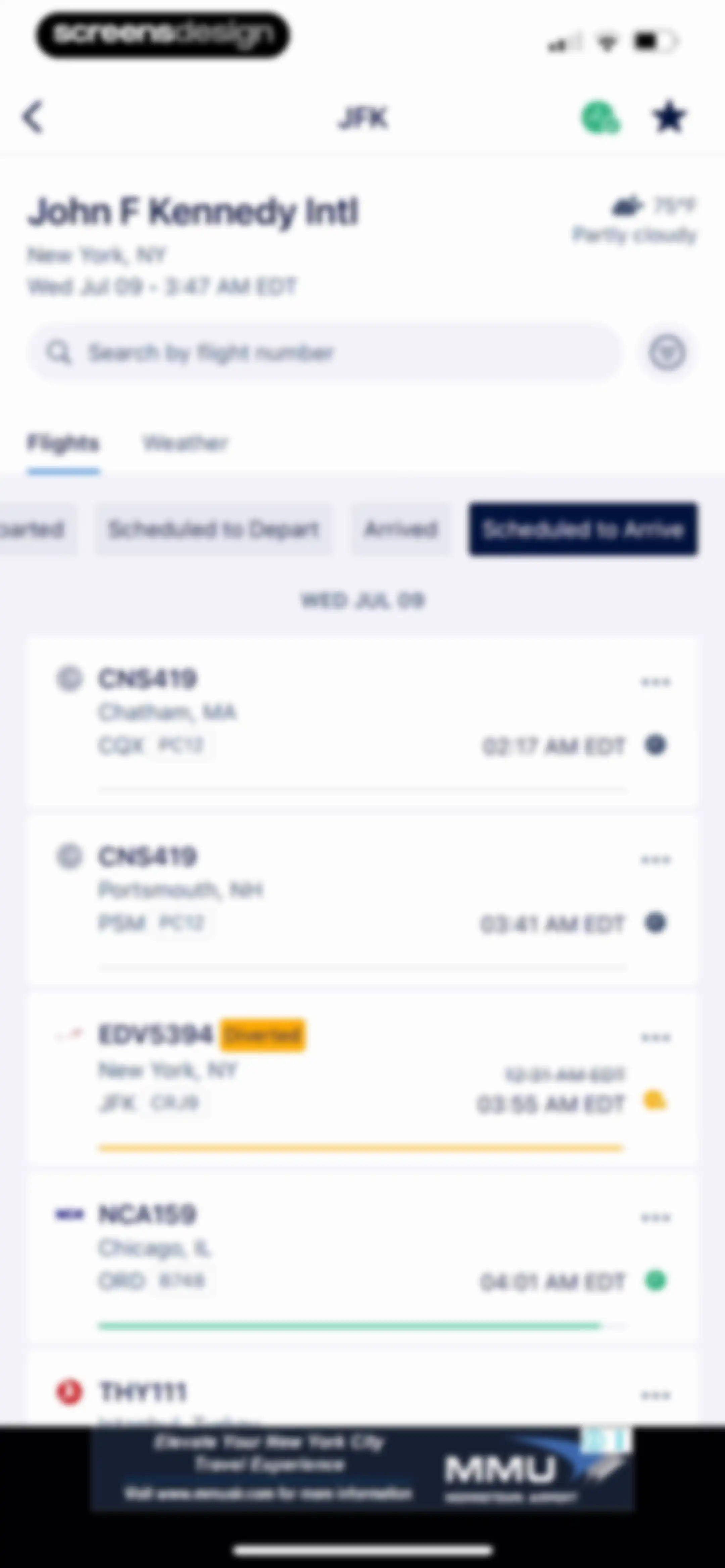 FlightAware Flight Tracker screen 65