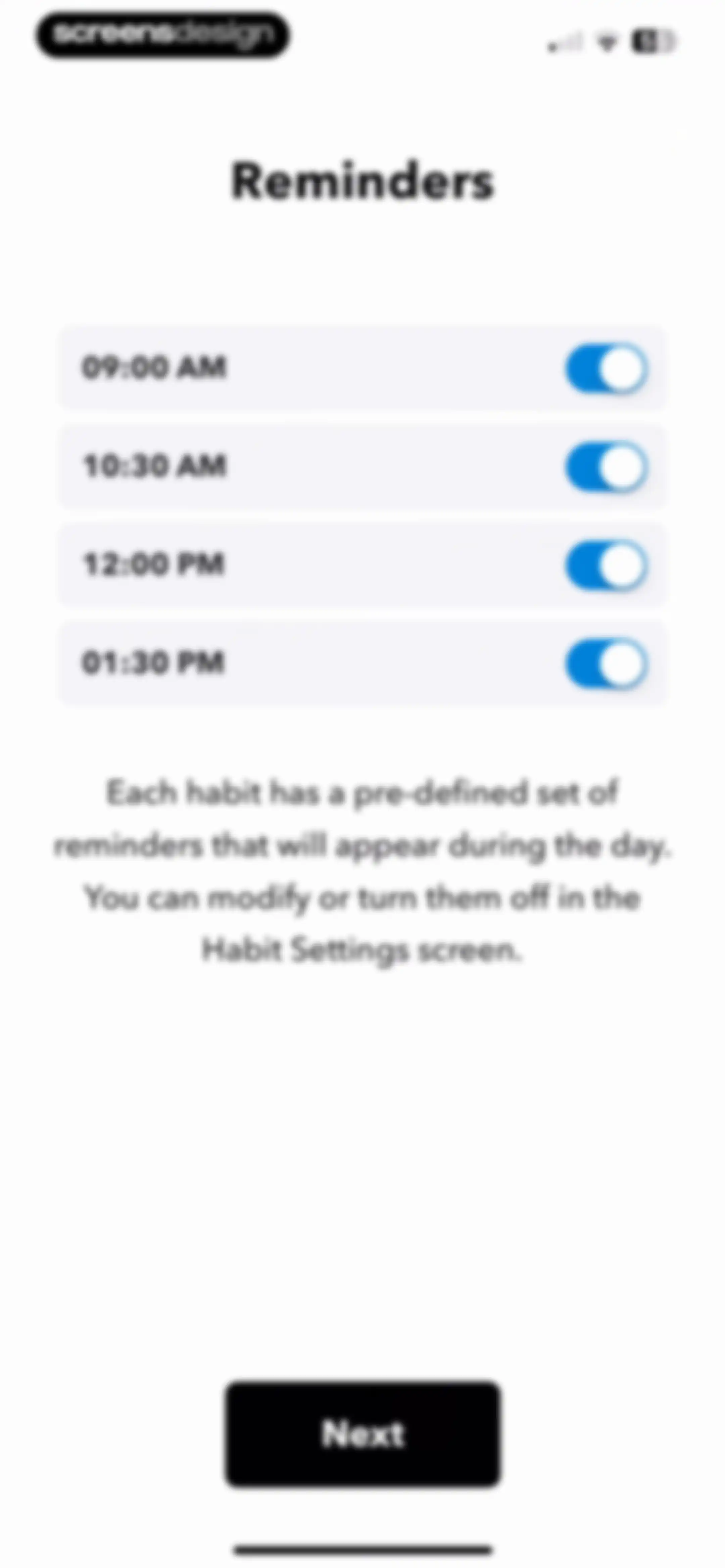 HabitMinder • Habit Tracker screen 8