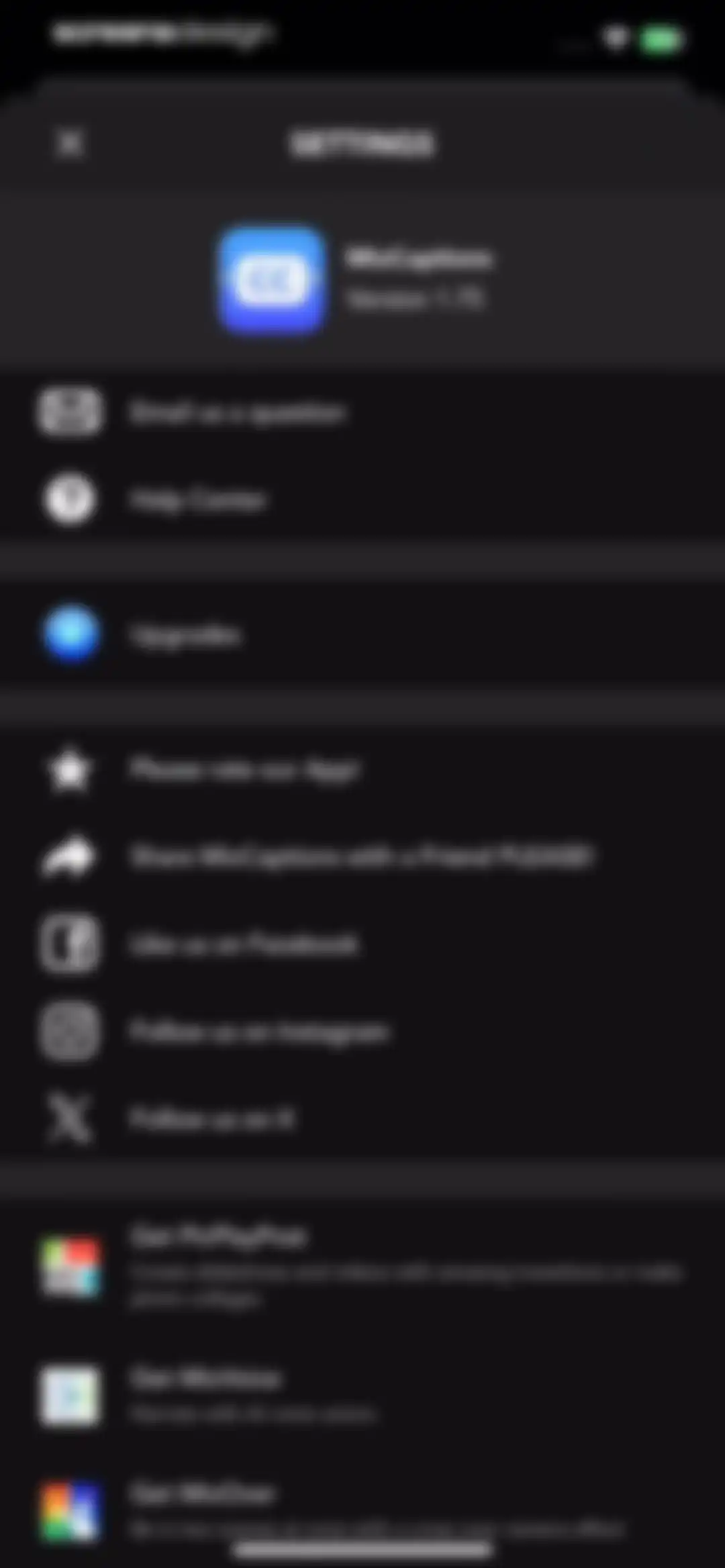 MixCaptions: Video Captions screen 55