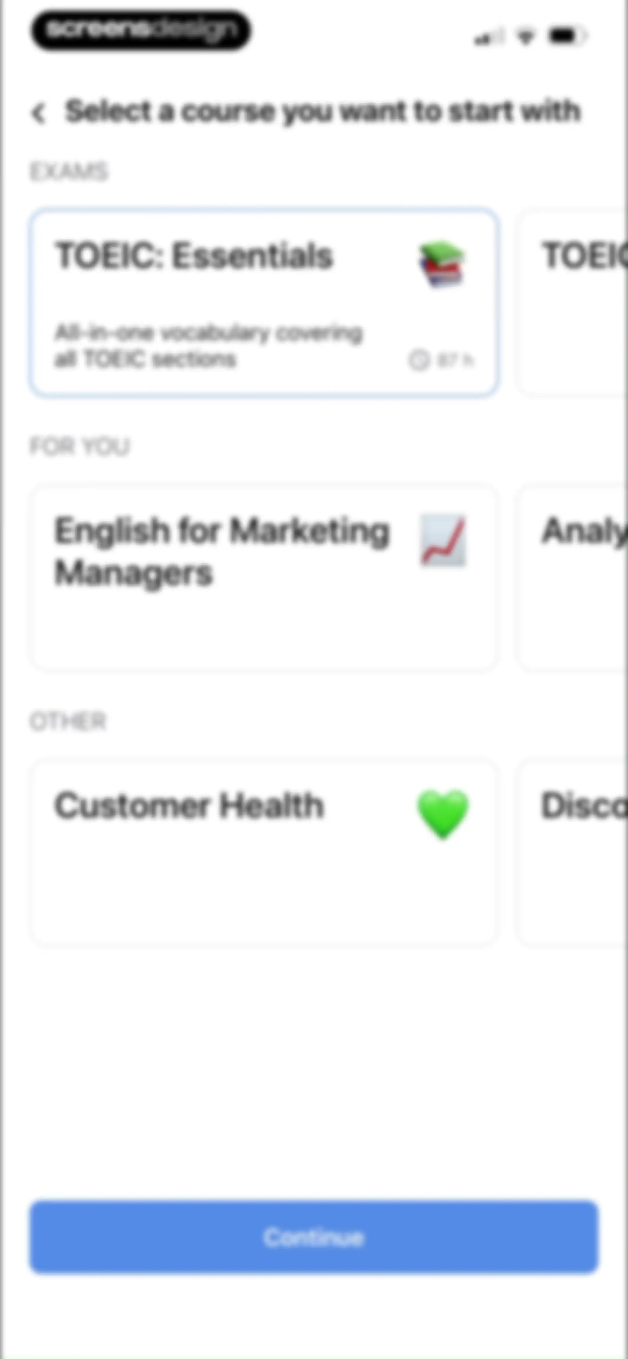 PeakTalk: Job-specific English screen 24