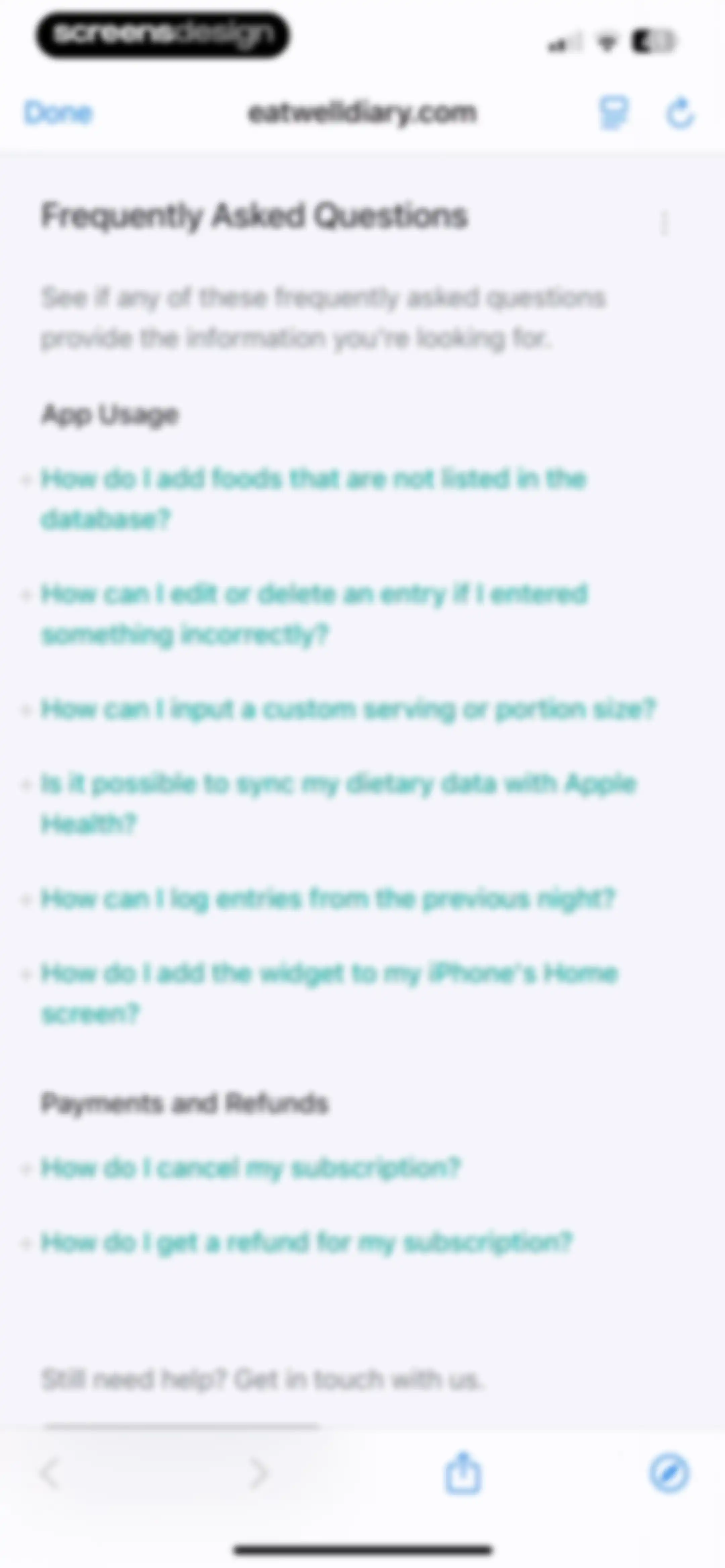Diet & Food Tracker: EatWell screen 99