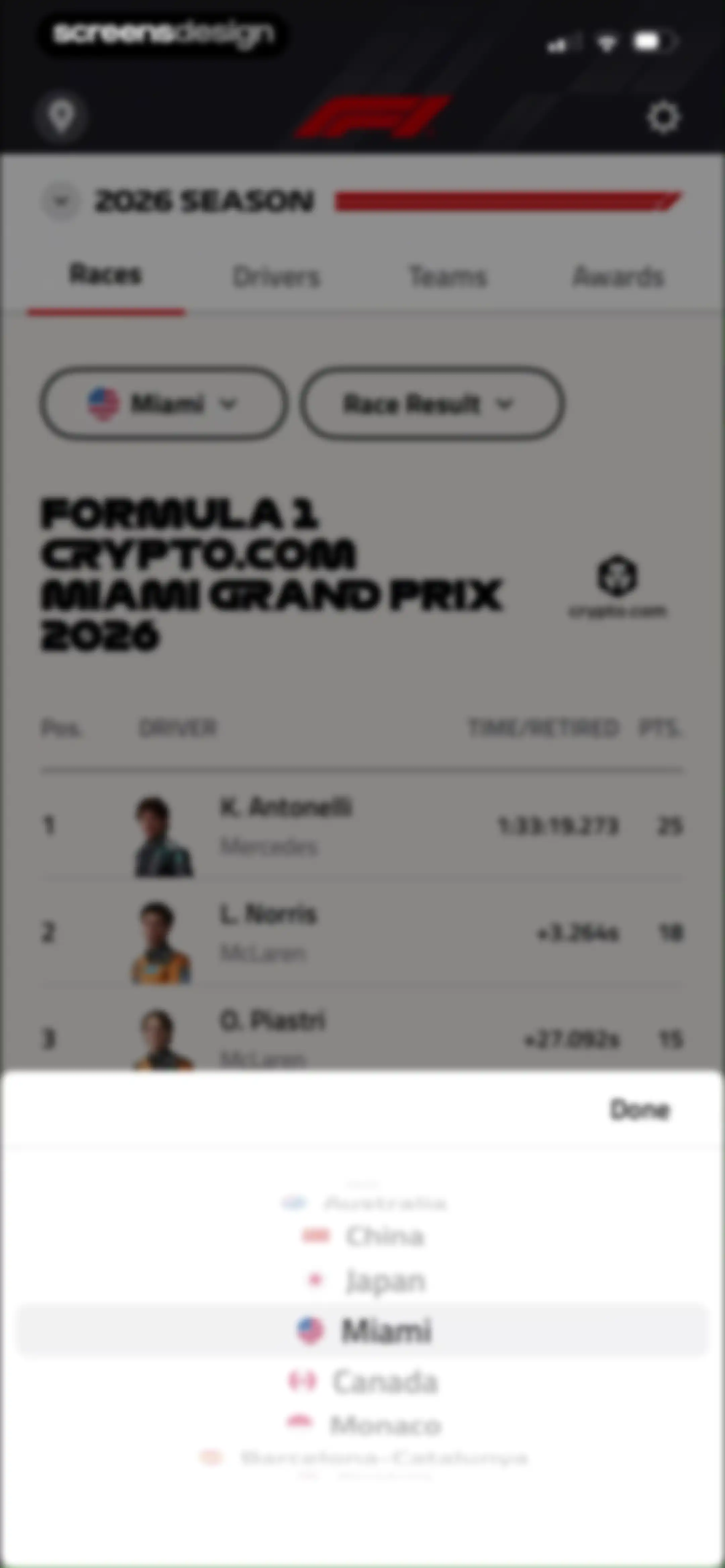 Formula 1® screen 74