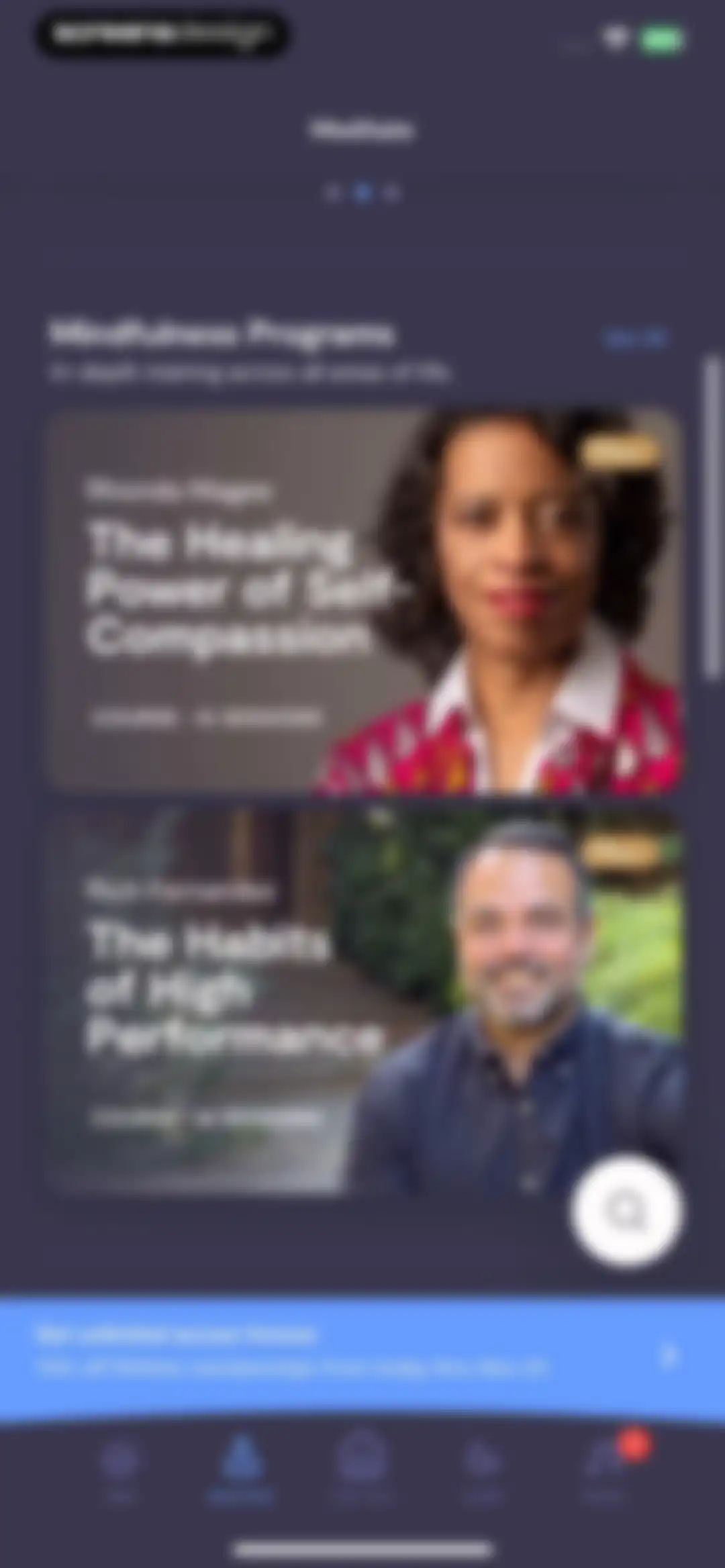 Mindfulness.com Meditation App screen 73