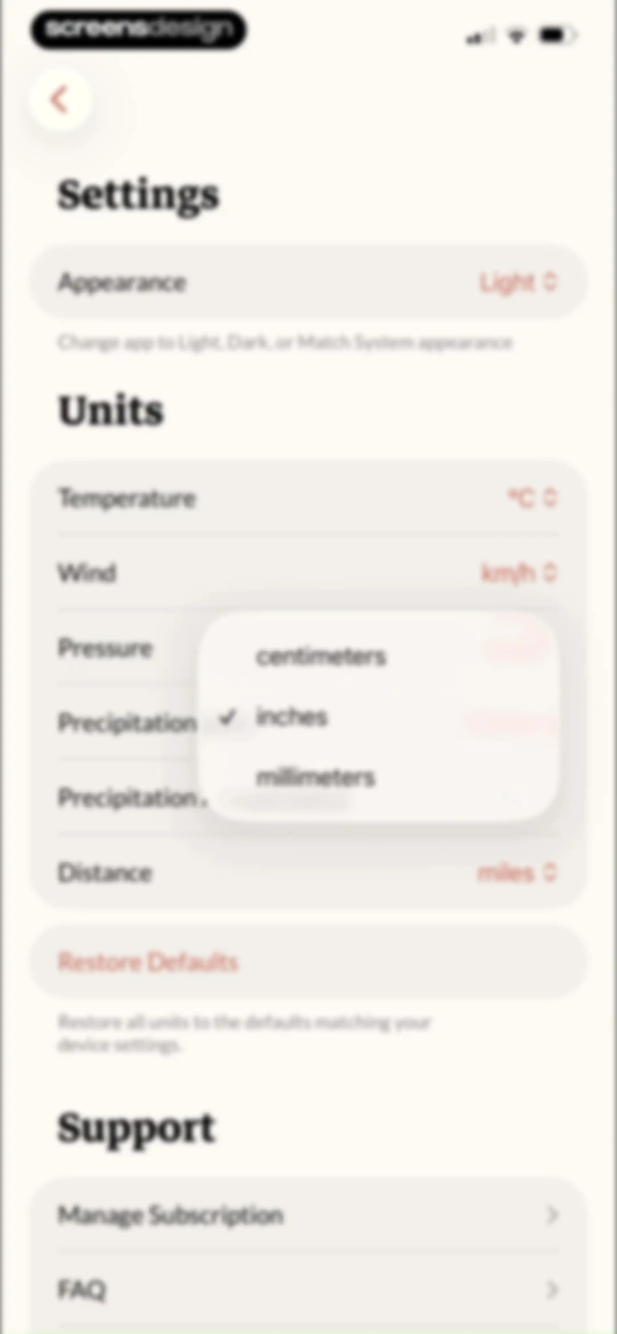 Acme Weather screen 89