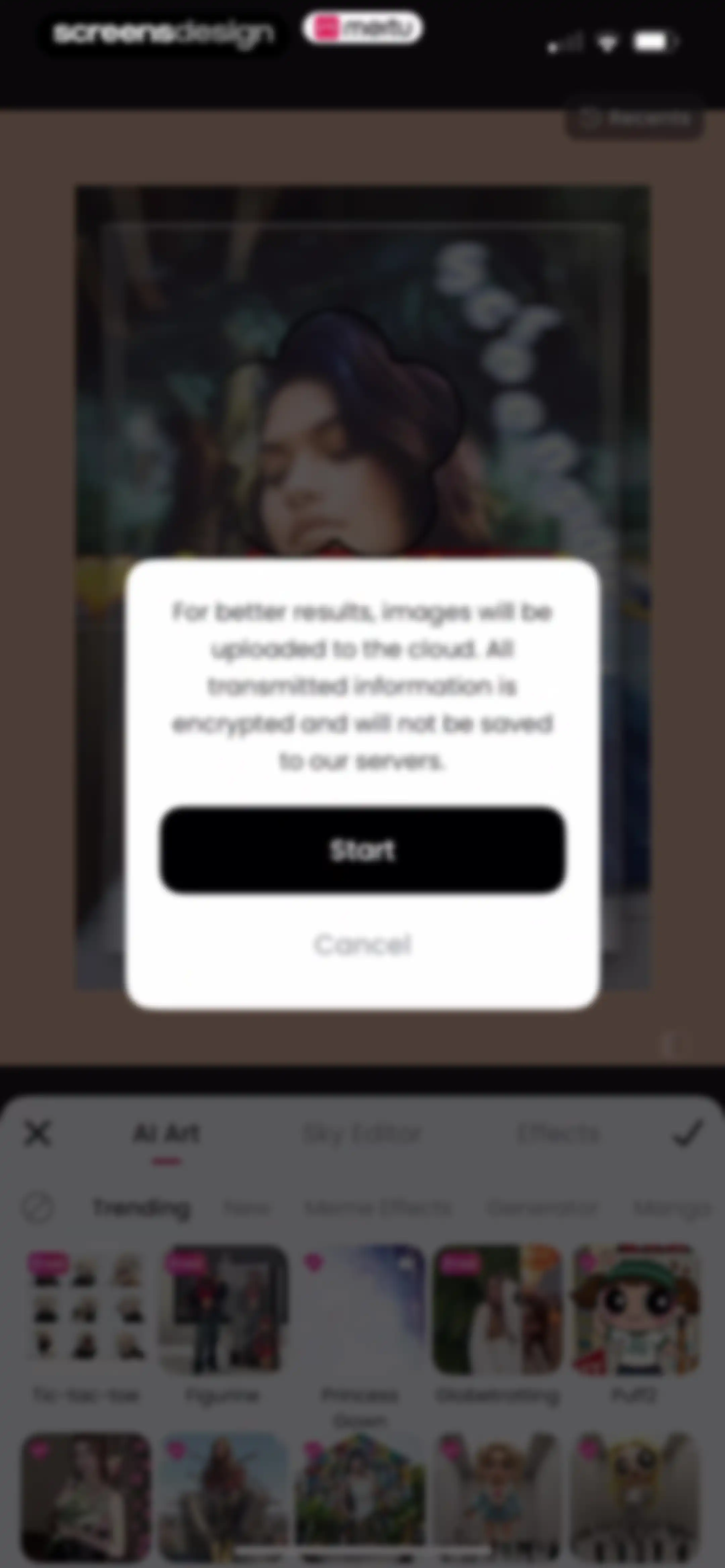 Meitu AI Photo & Video Editor screen 110