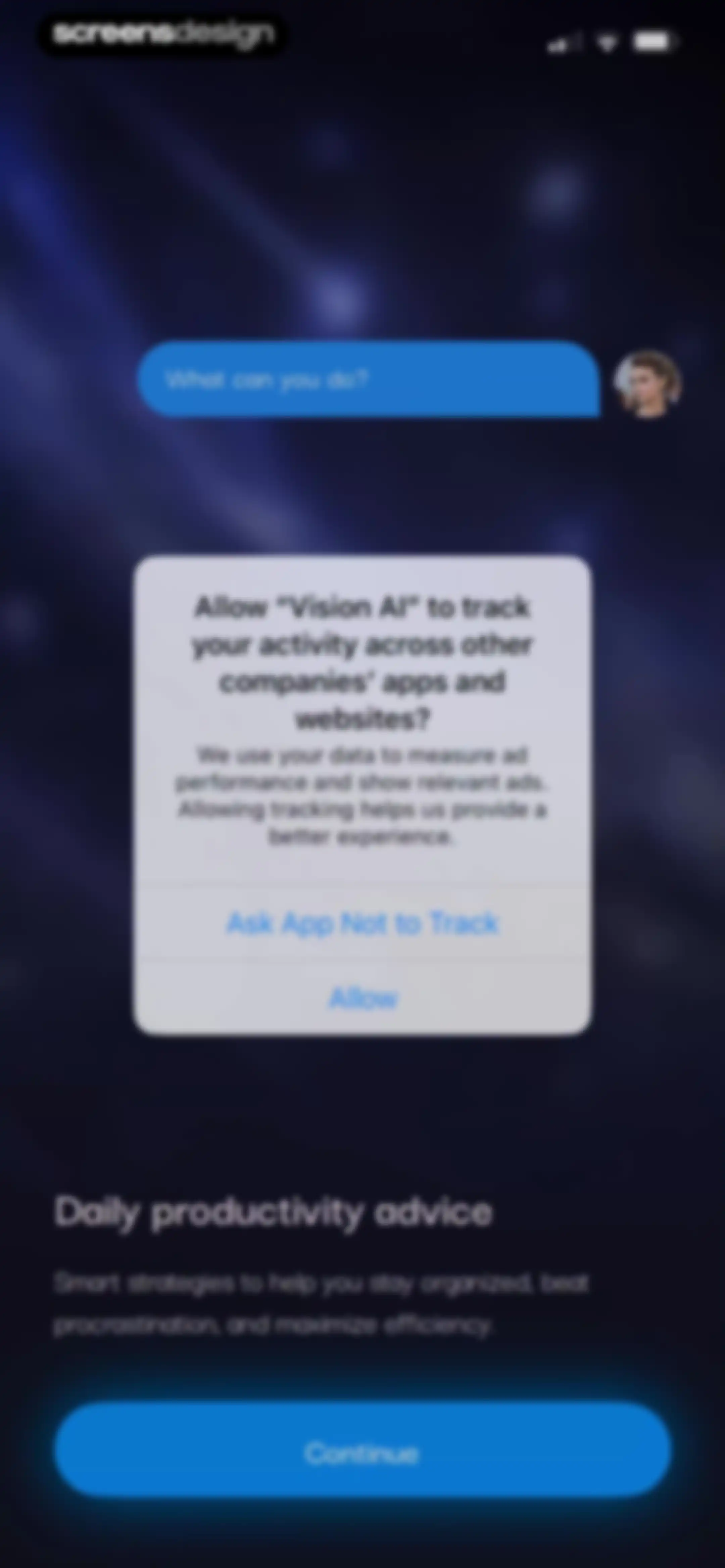 Vision AI - Advice Chat screen 2