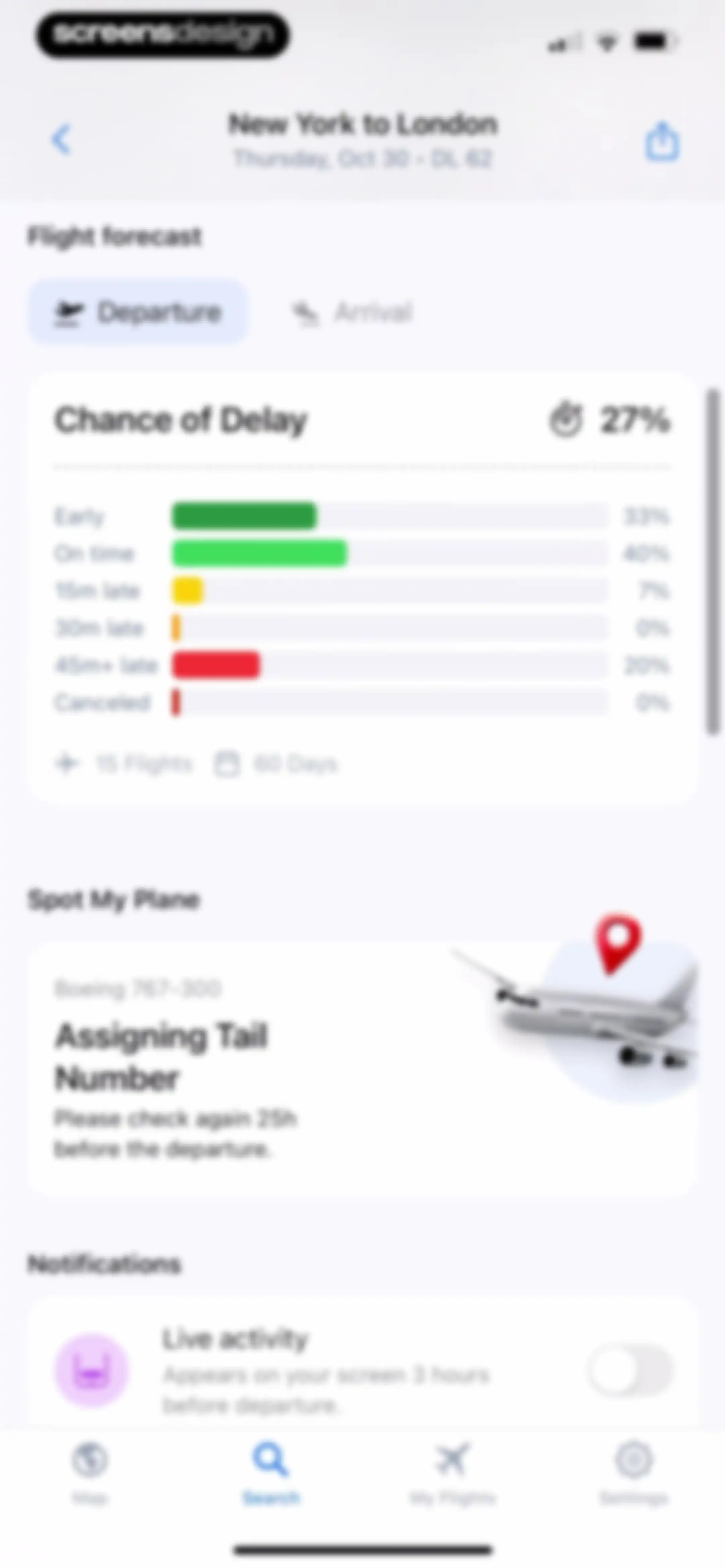Flight Tracker + screen 42