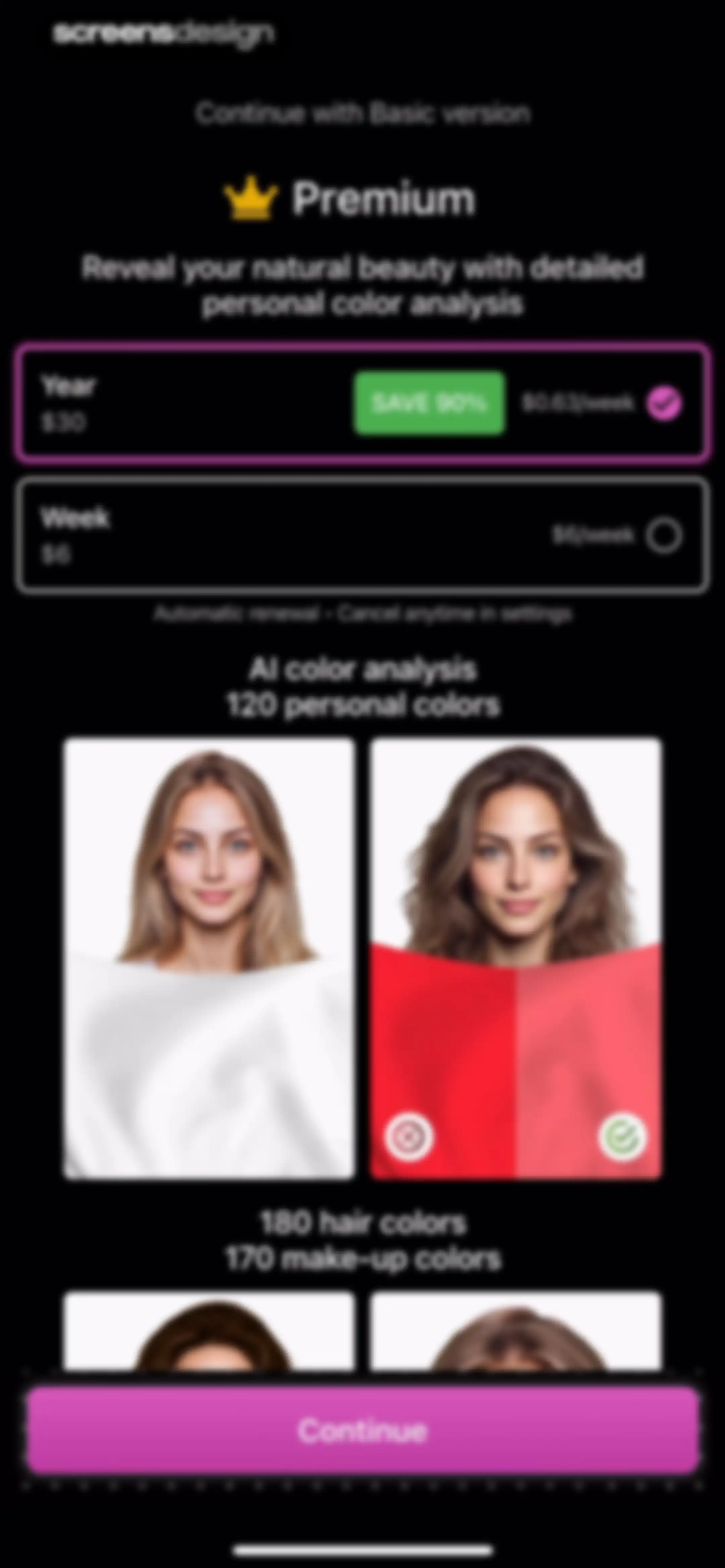 Color Analysis - Dressika screen 24