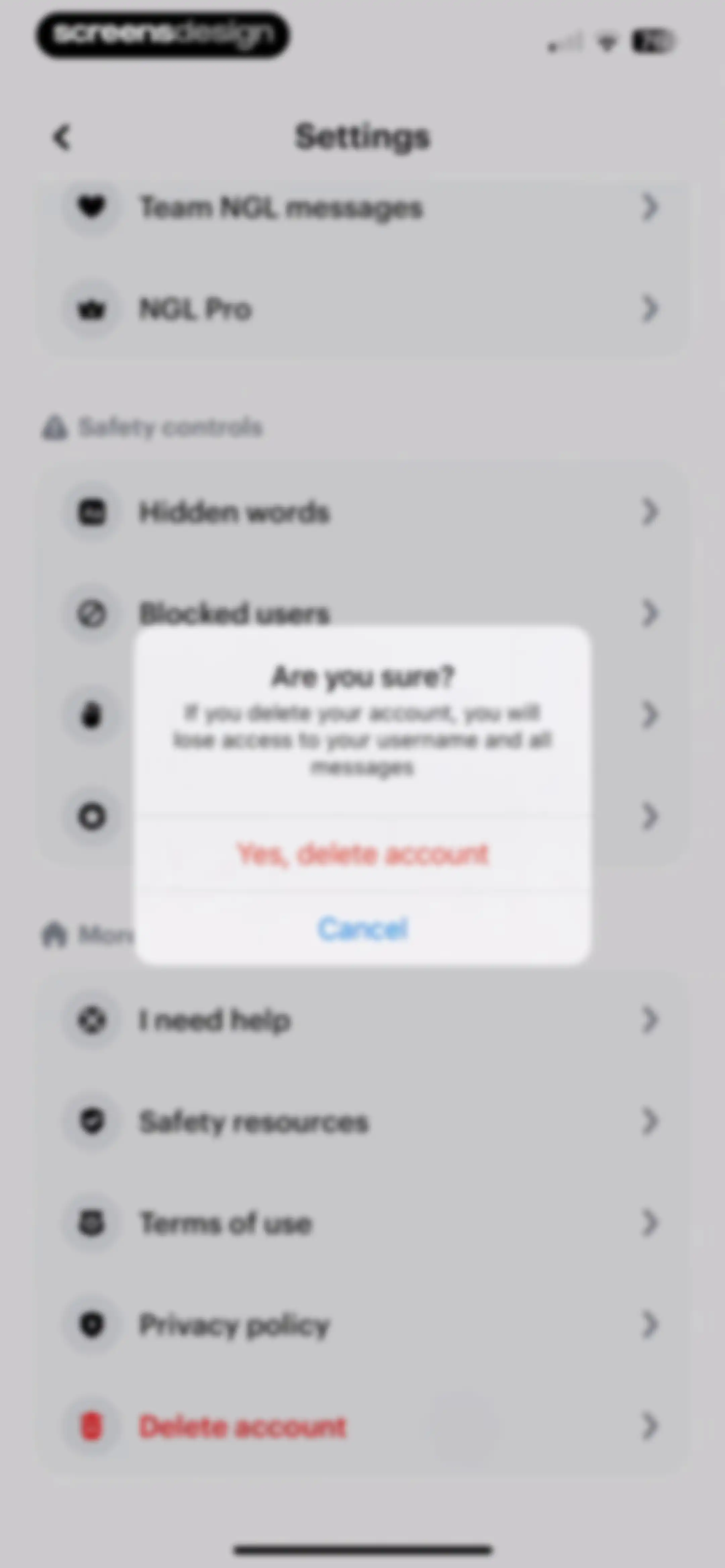 NGL: ask me anything screen 41