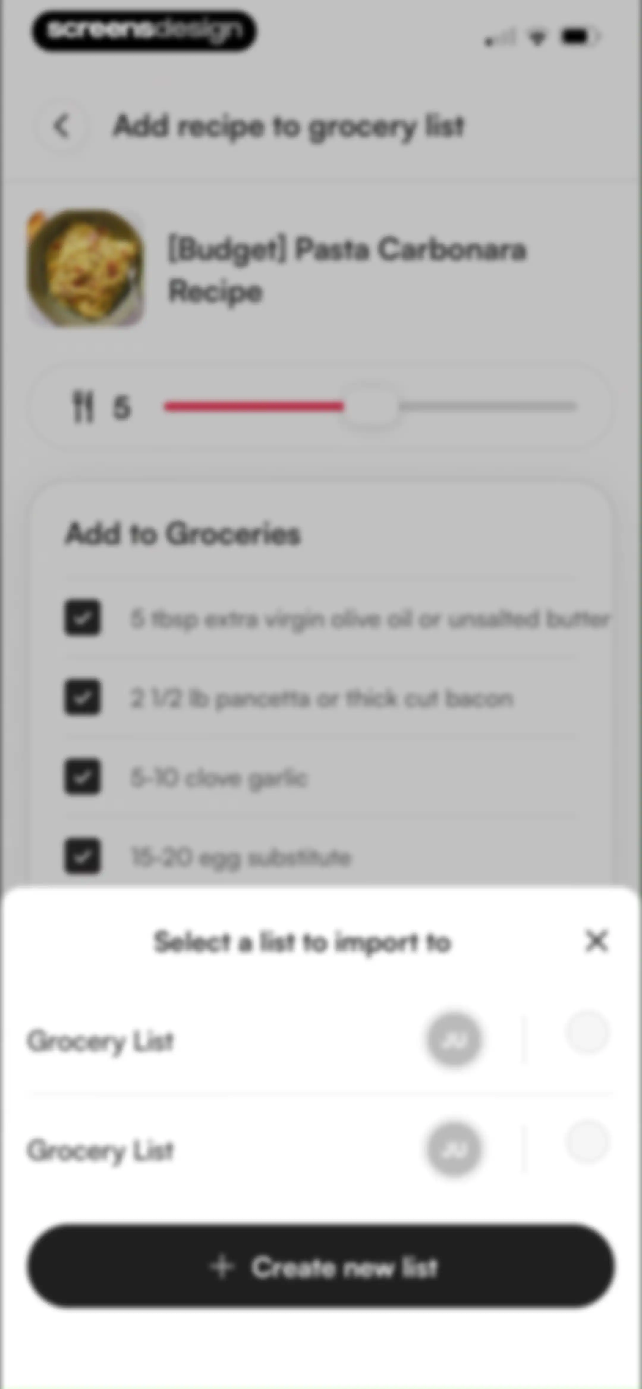 Osta: Save & Share Recipes screen 99