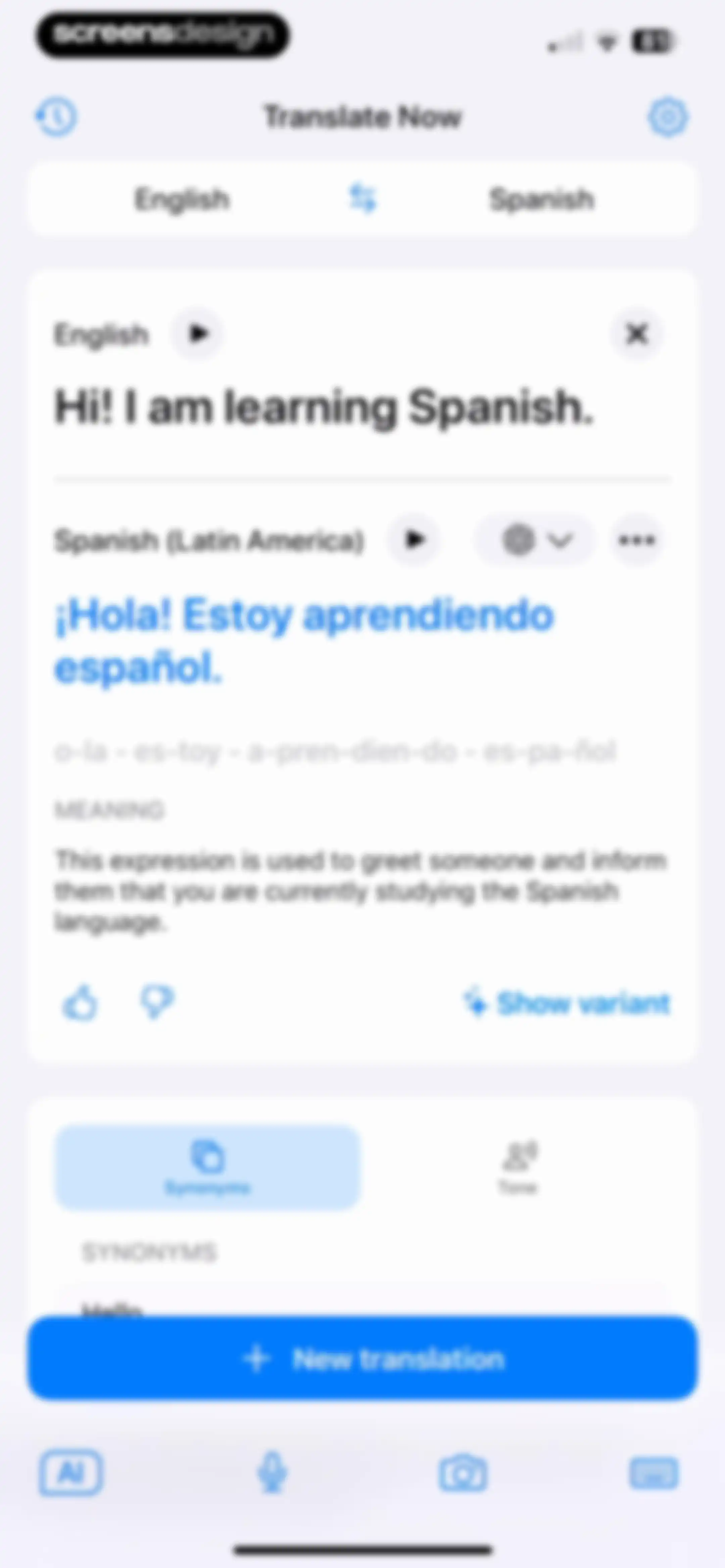 Translate Now - AI Translator screen 20