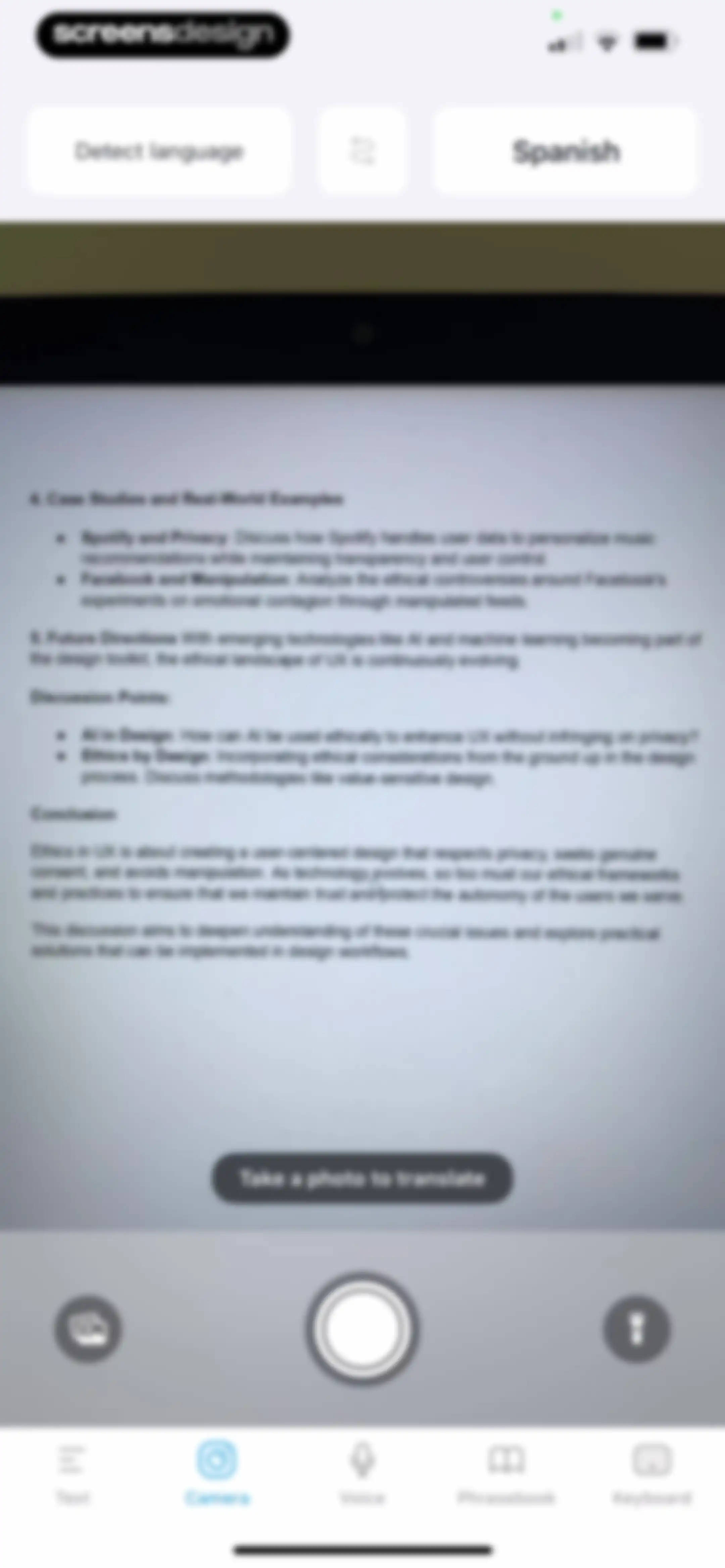iTranslate Translator screen 49