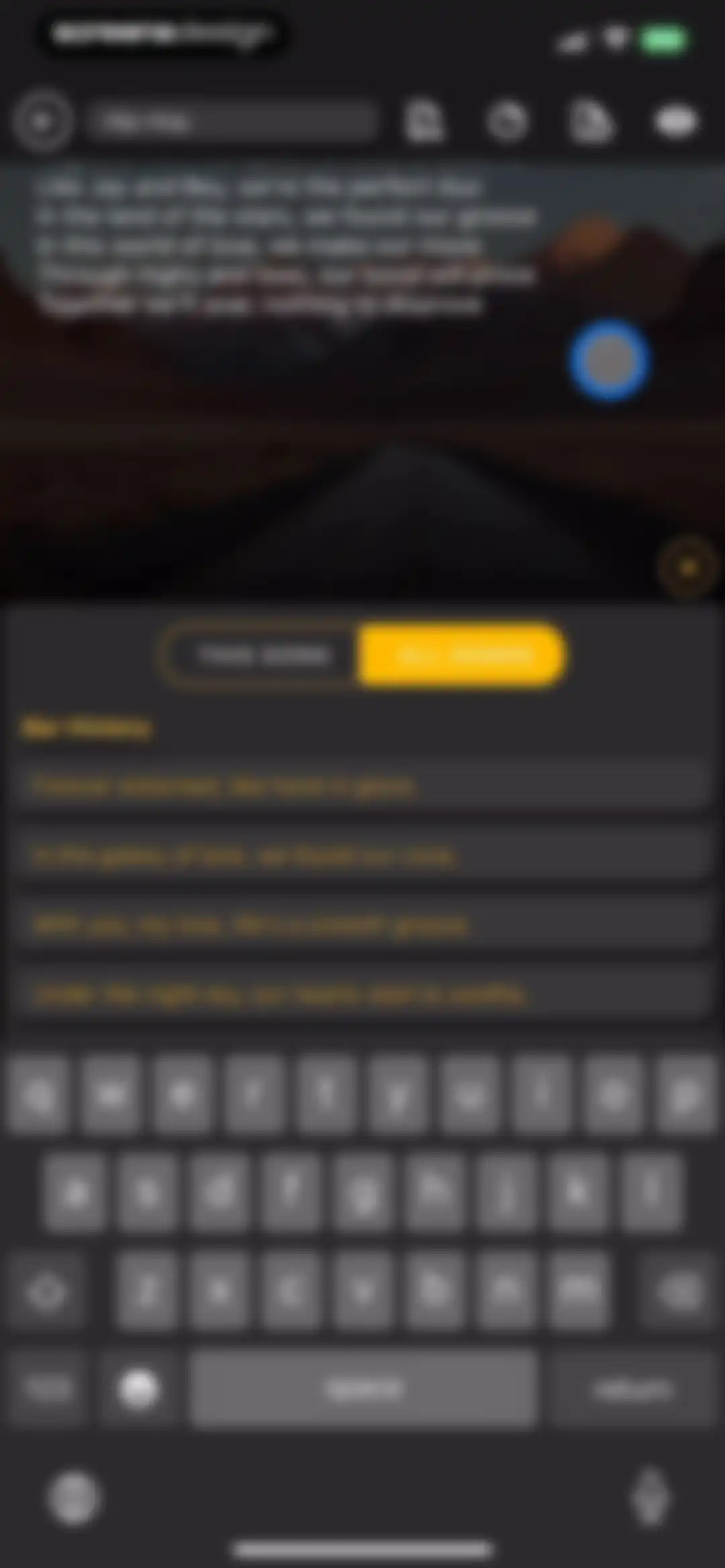 GhostWriter AI Lyrics screen 35