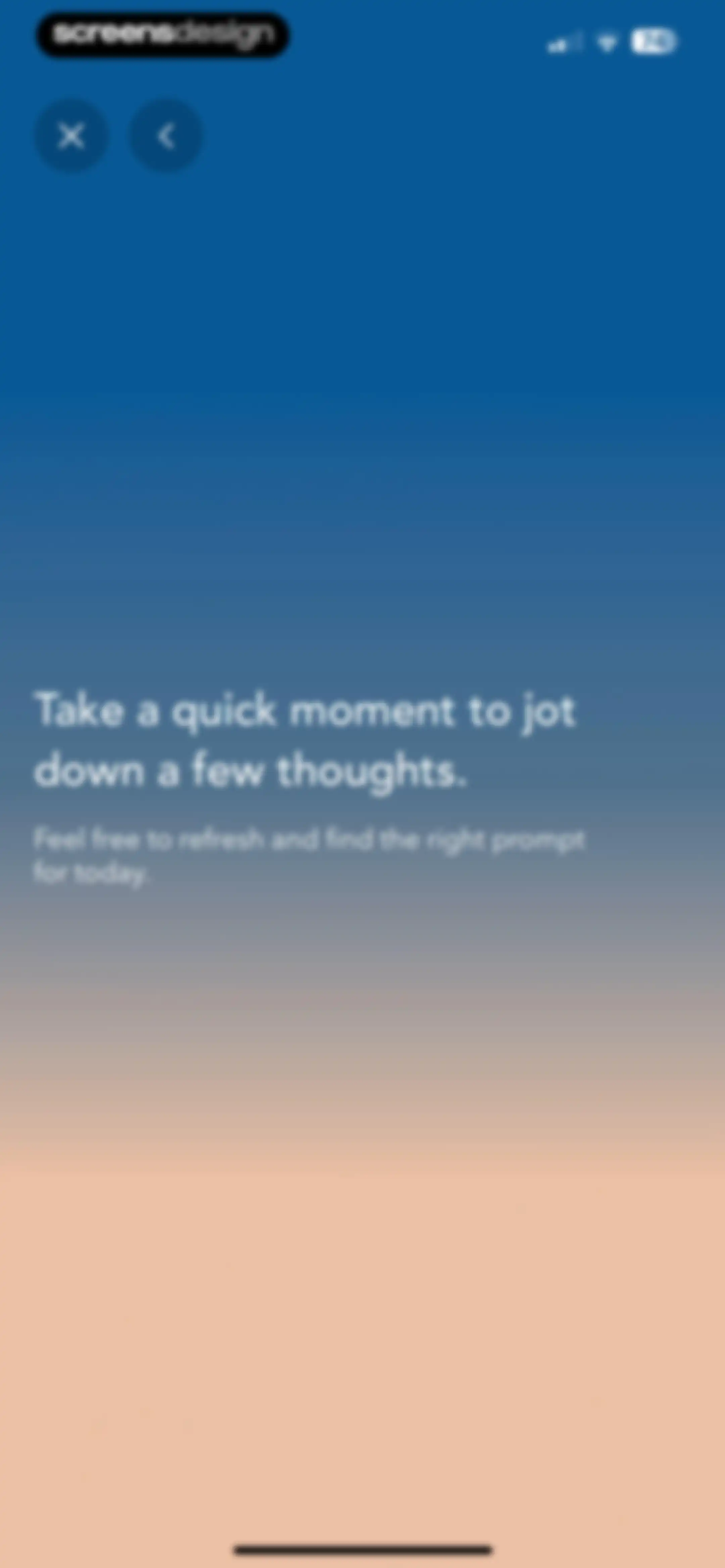 Calm screen 87