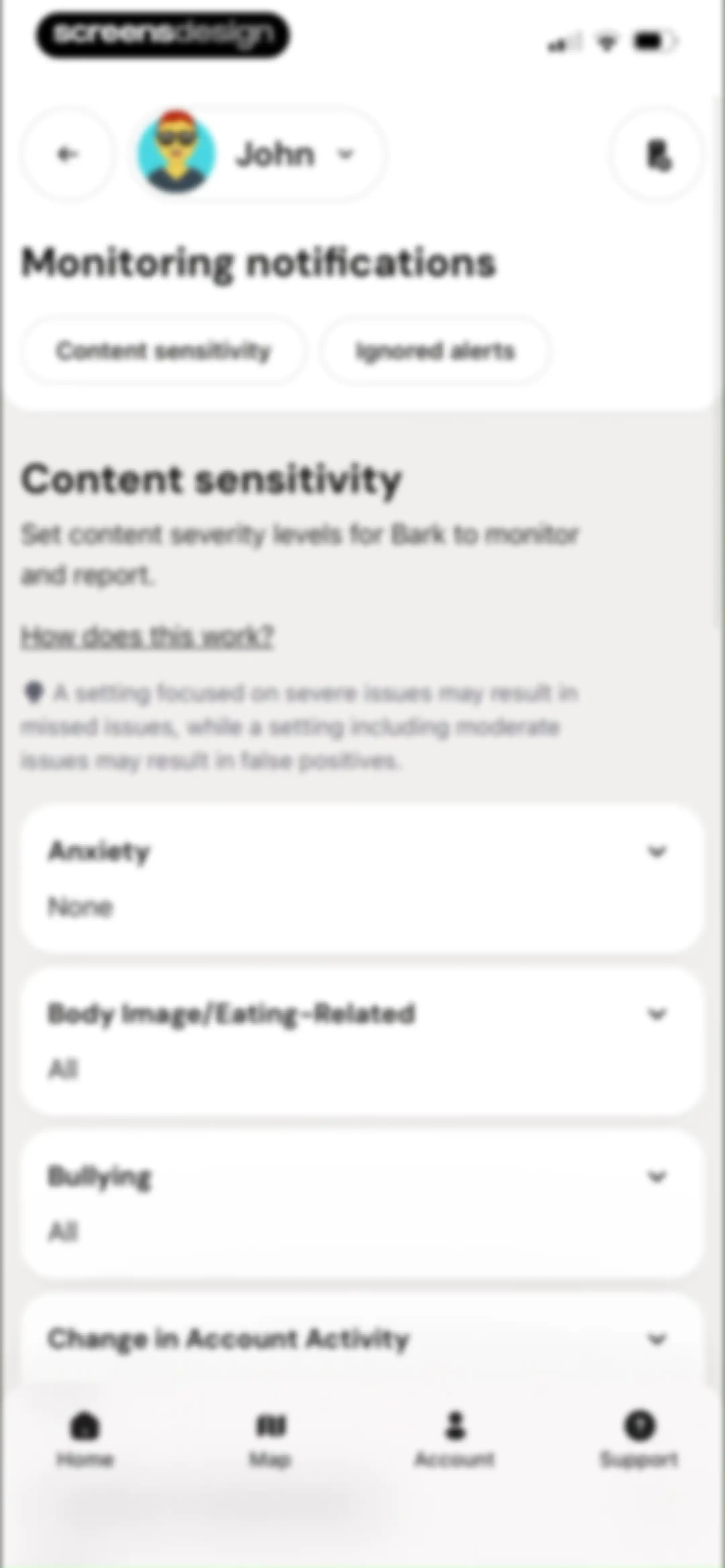 Bark - Parental Controls screen 96