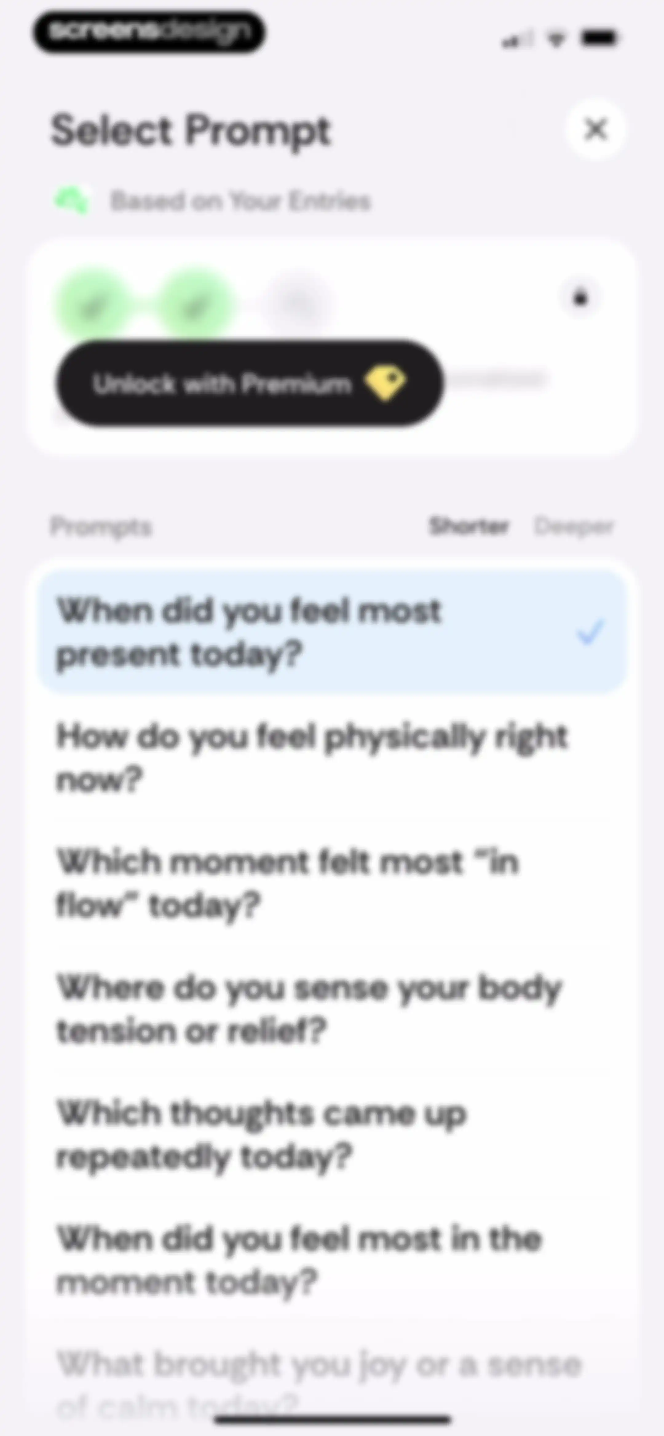 Lightly: Wellbeing Coaching screen 109