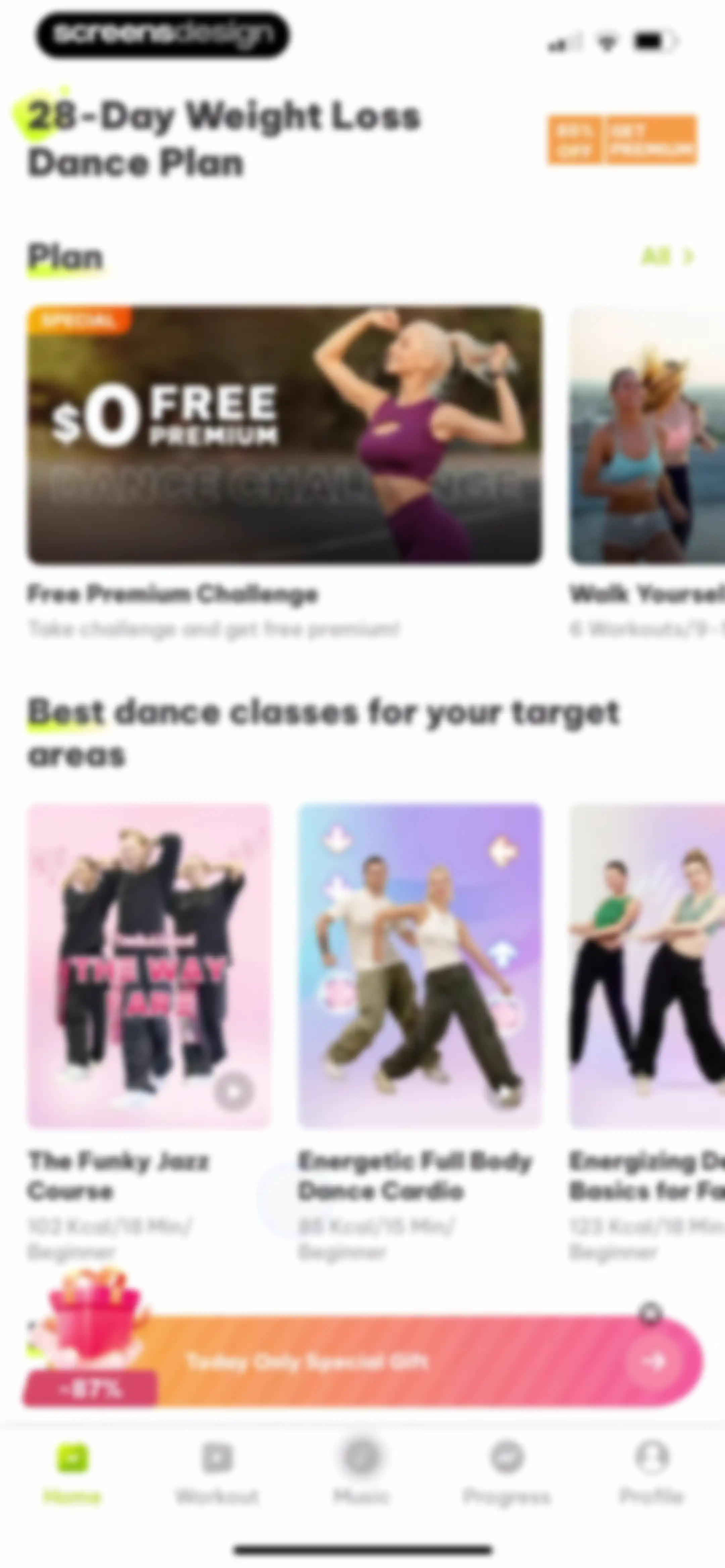 Dancefitme: Fun weight loss screen 58
