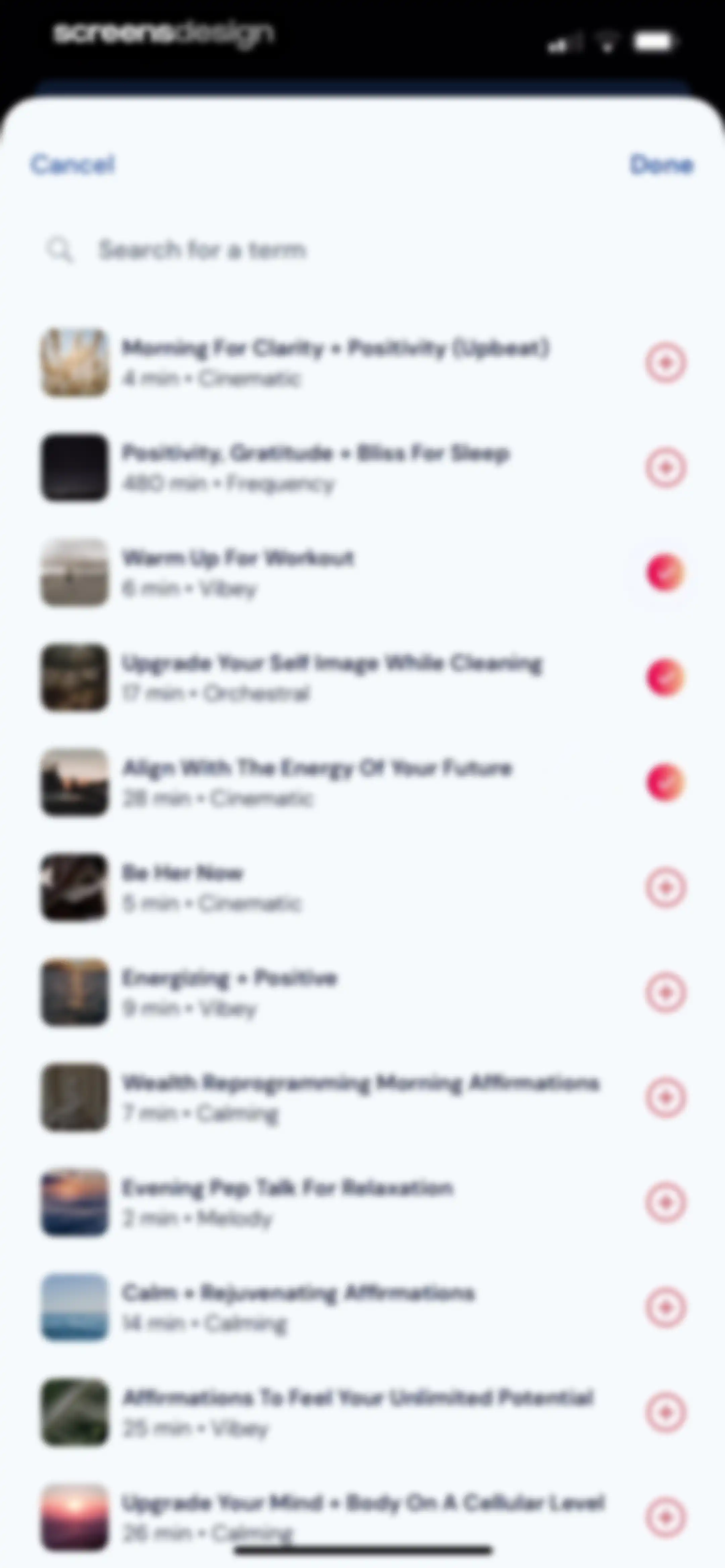 Activations: Daily Motivation screen 98