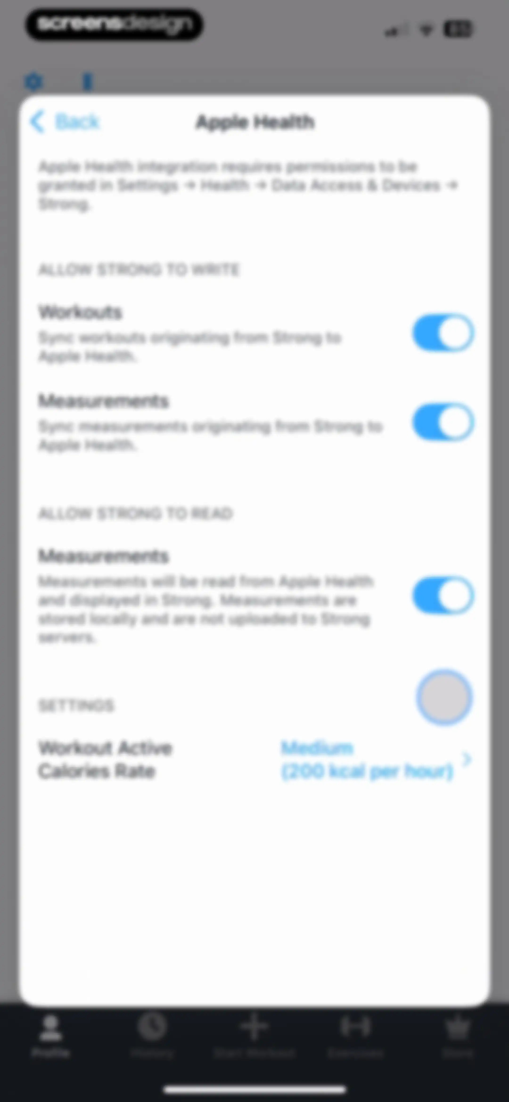 Strong Workout Tracker Gym Log screen 130