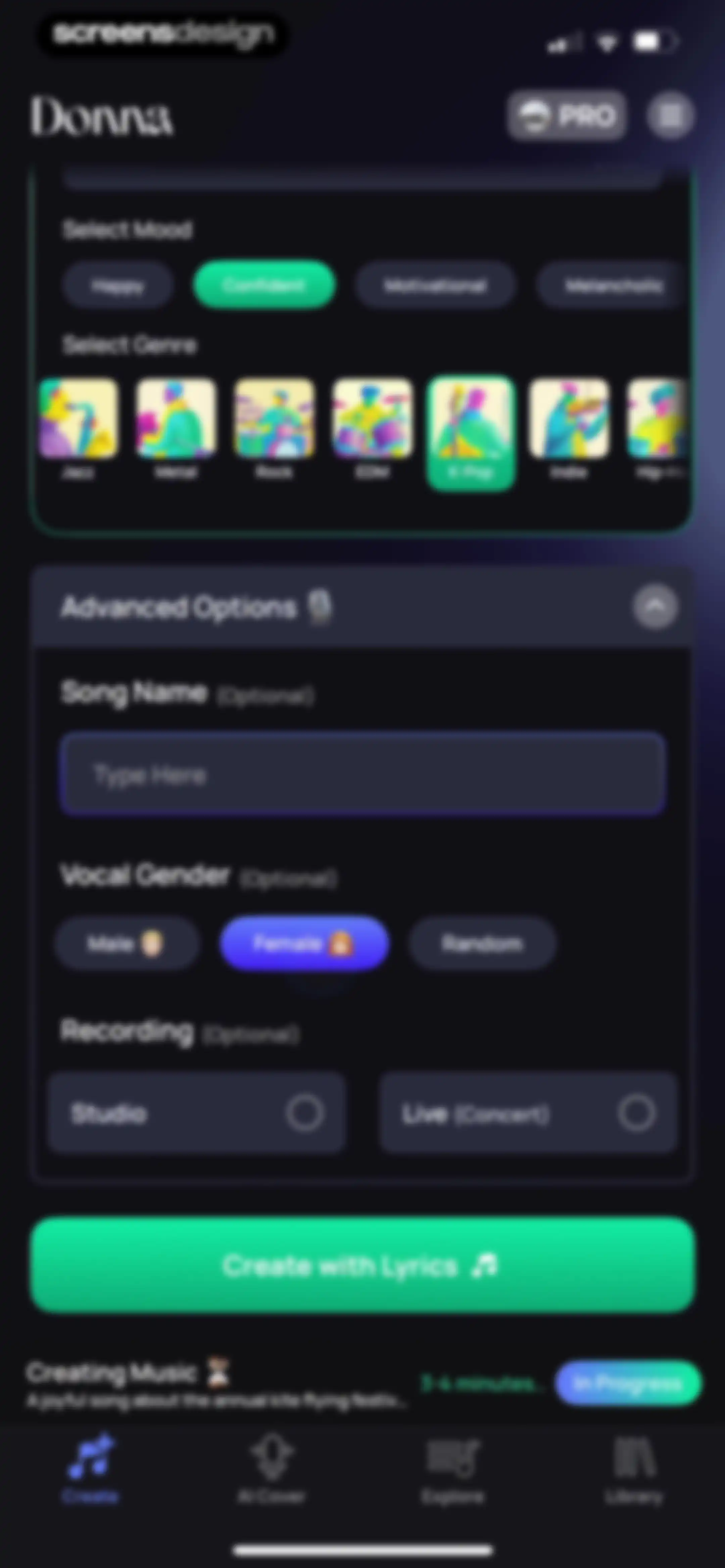 Donna AI Song & Music Maker screen 21