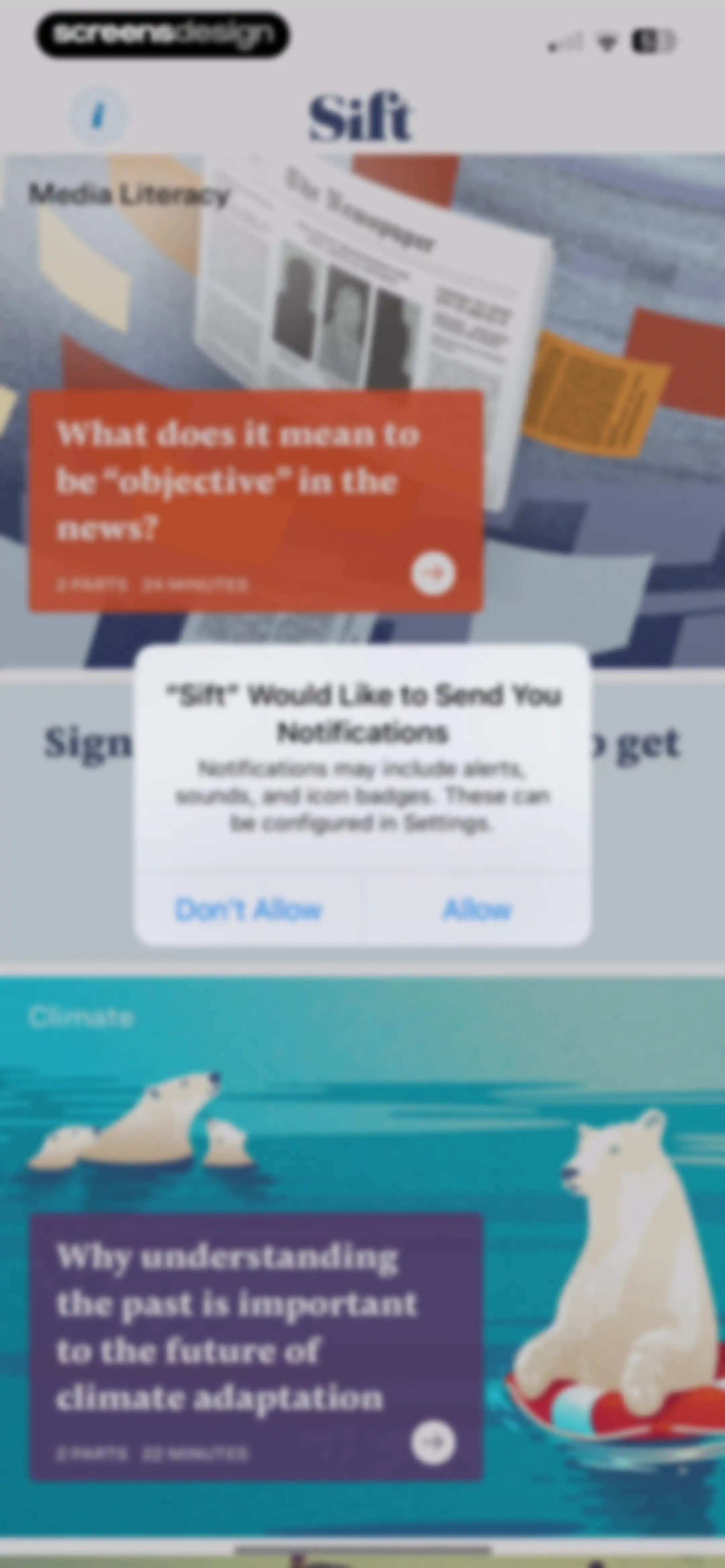 Sift - News Therapy screen 5