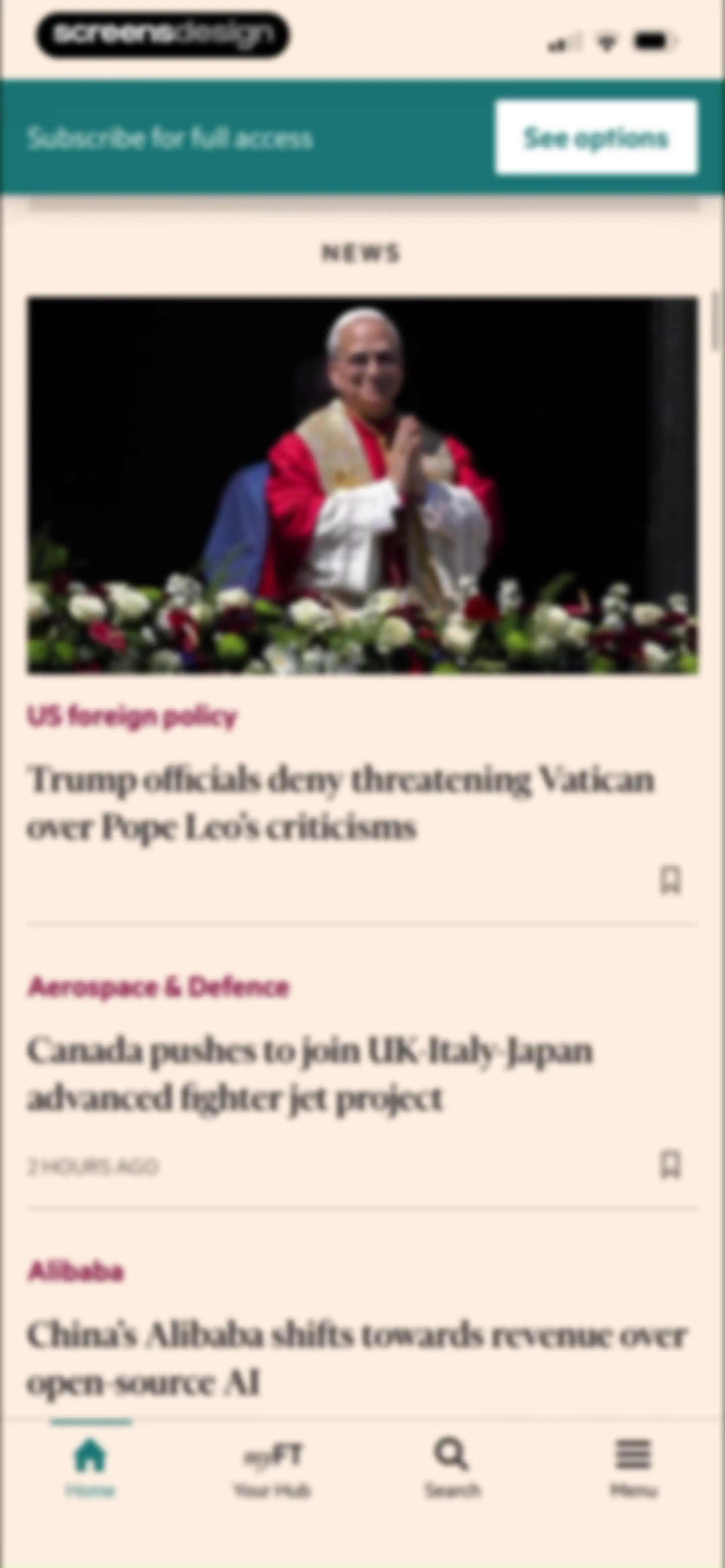 Financial Times: Business News screen 52
