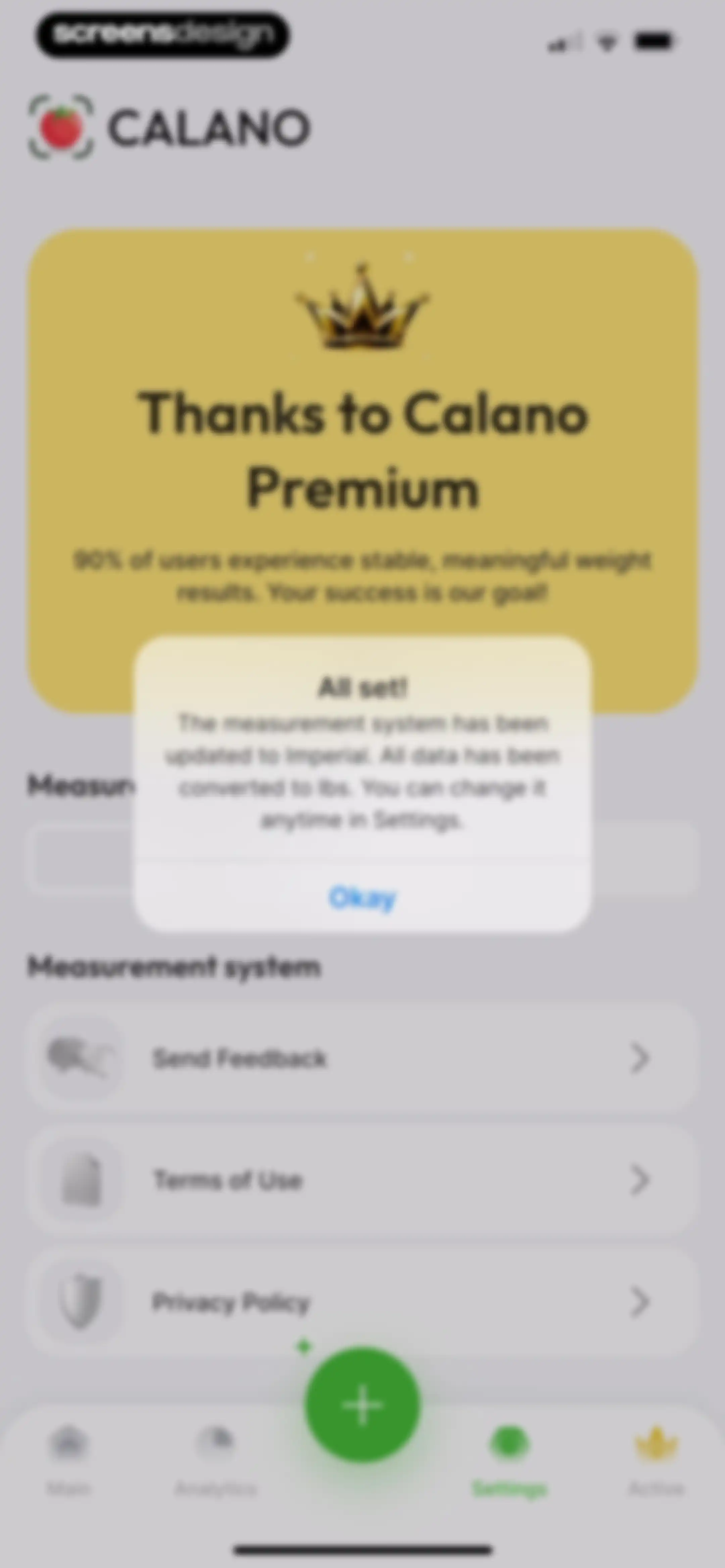 CALANO — Calorie Tracker screen 86