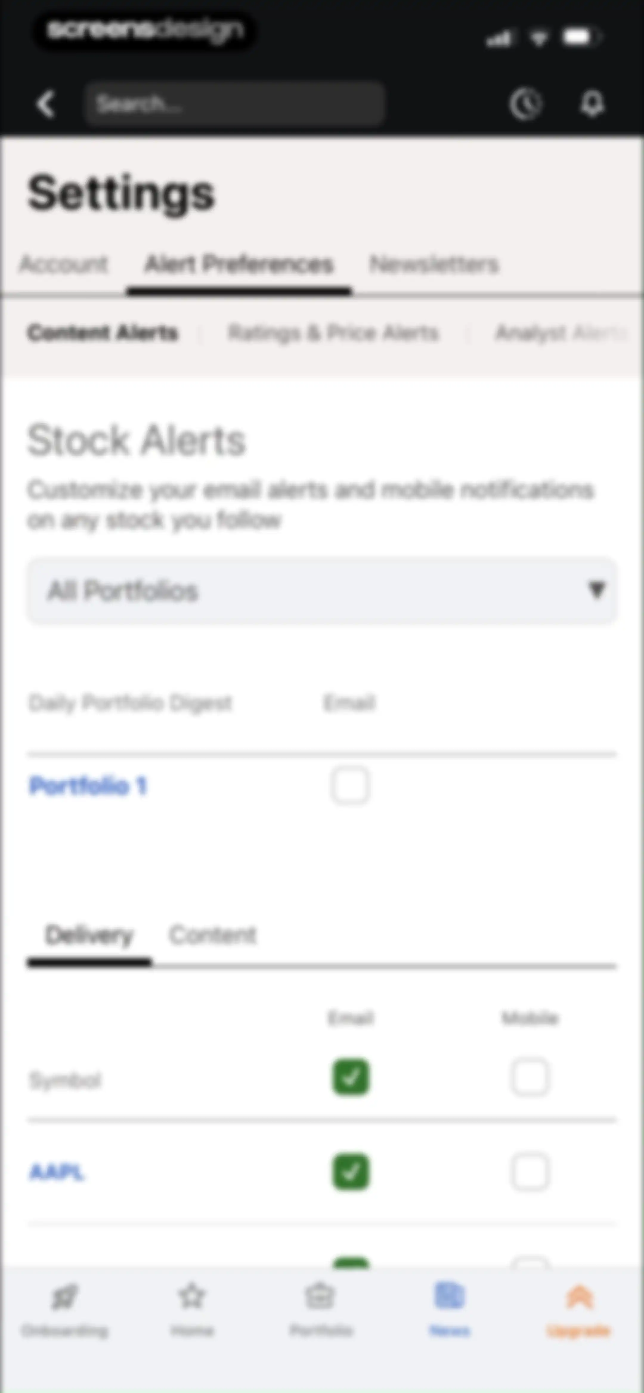 Seeking Alpha: News & Analysis screen 121