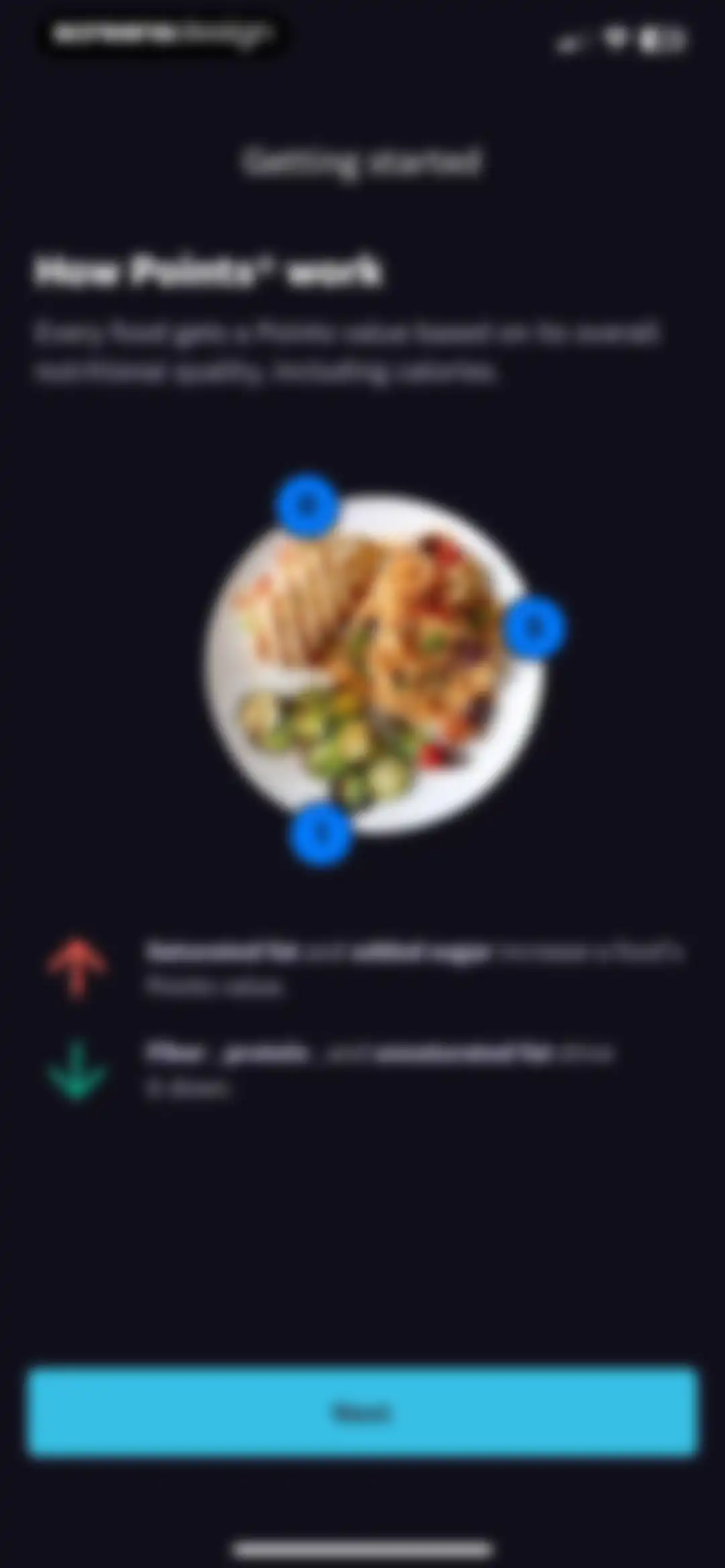WeightWatchers Program screen 25