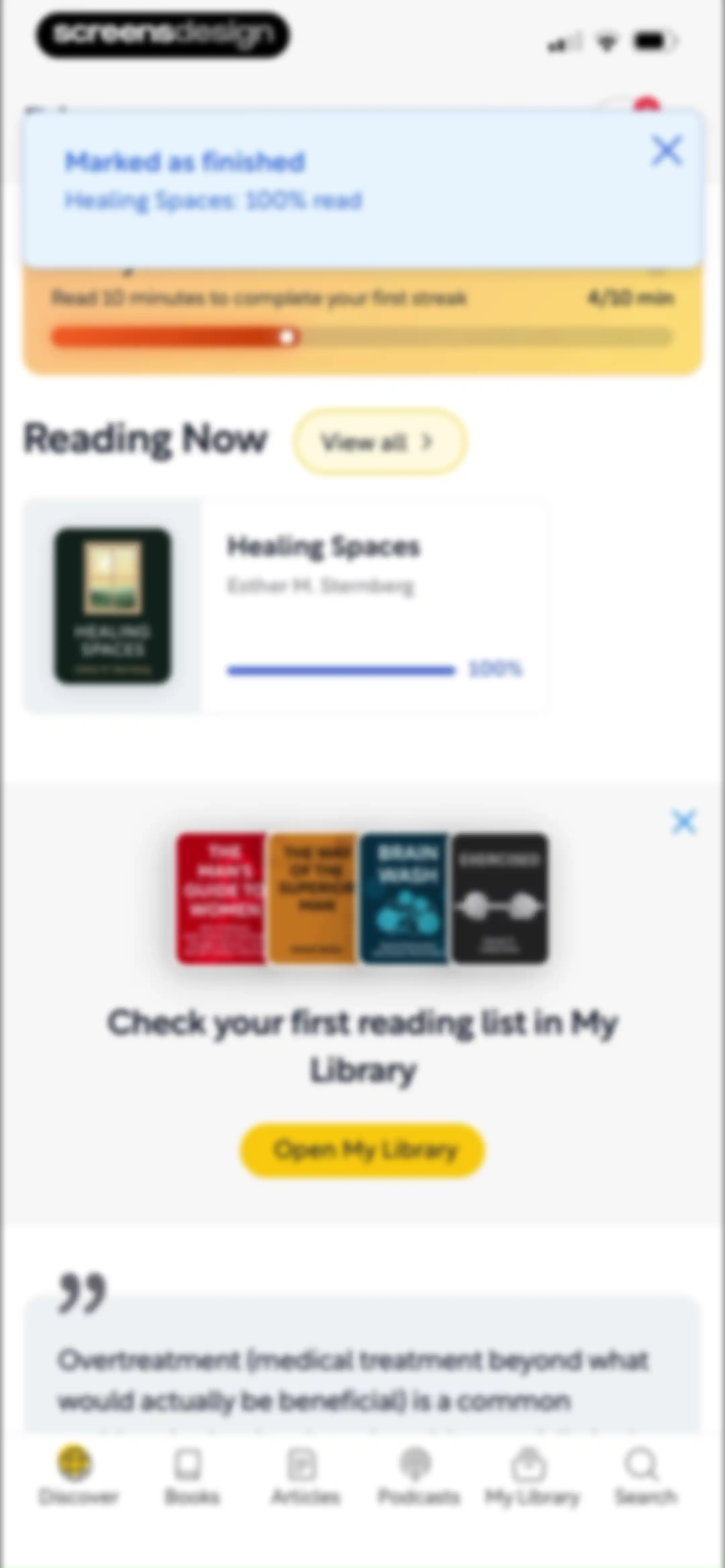 Shortform Daily Book Summaries screen 79