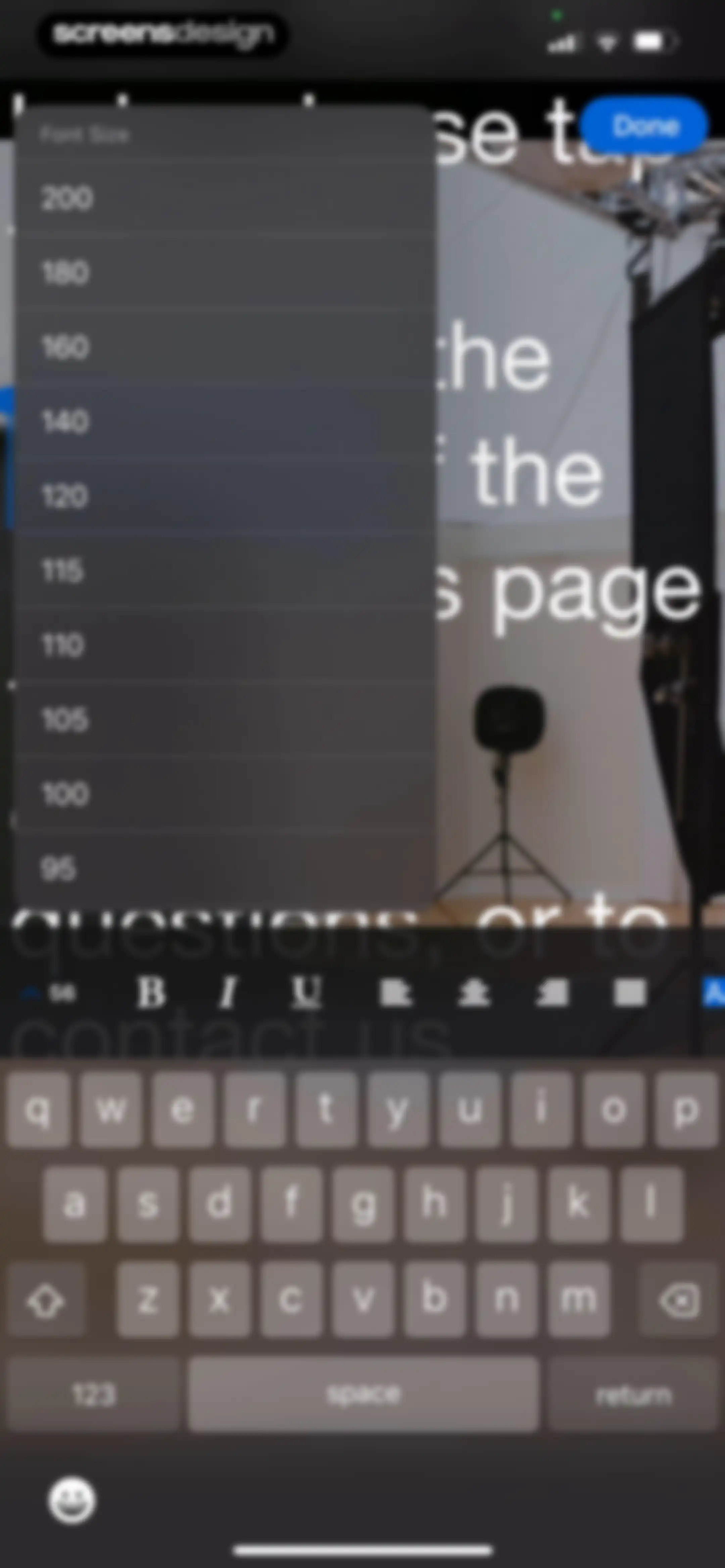 Teleprompter screen 47