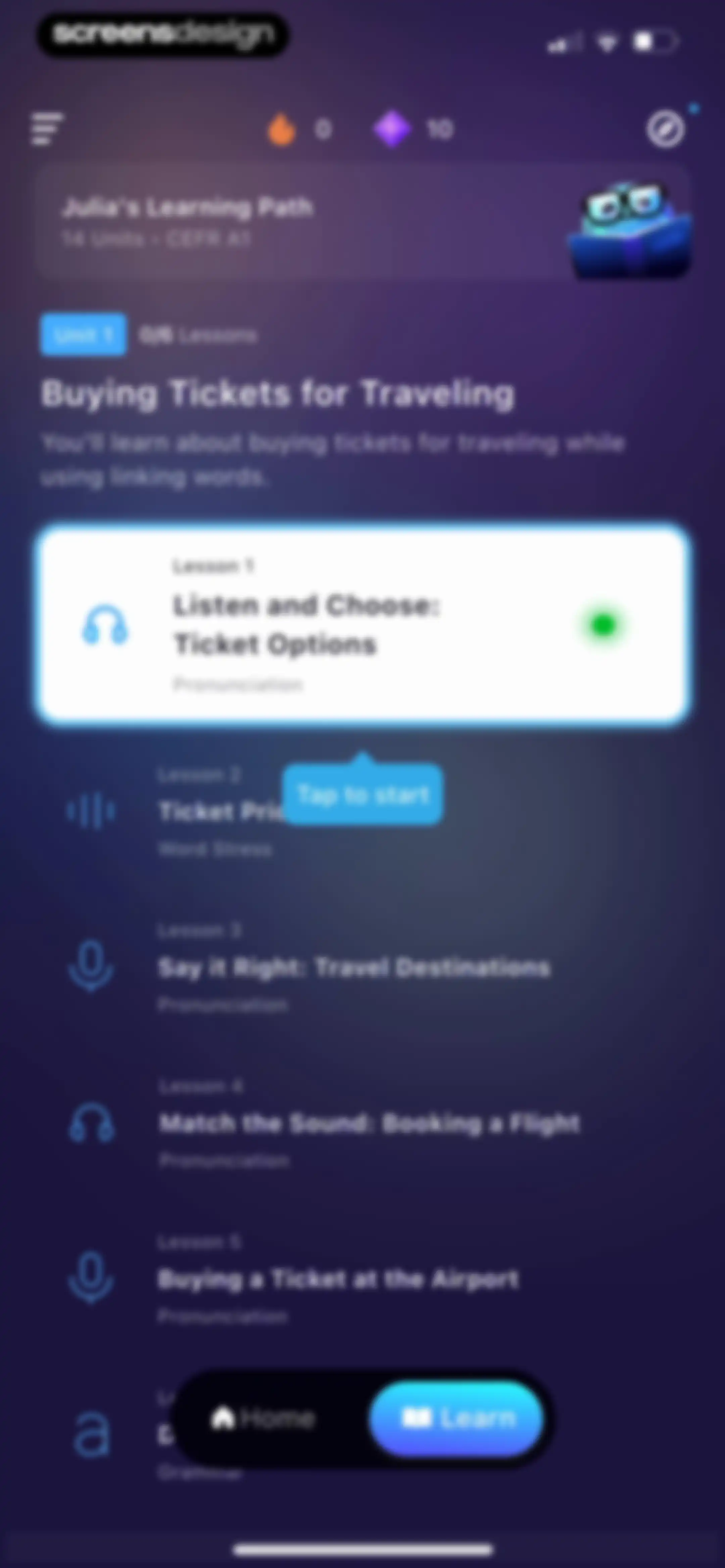 ELSA Speak - English Learning screen 47