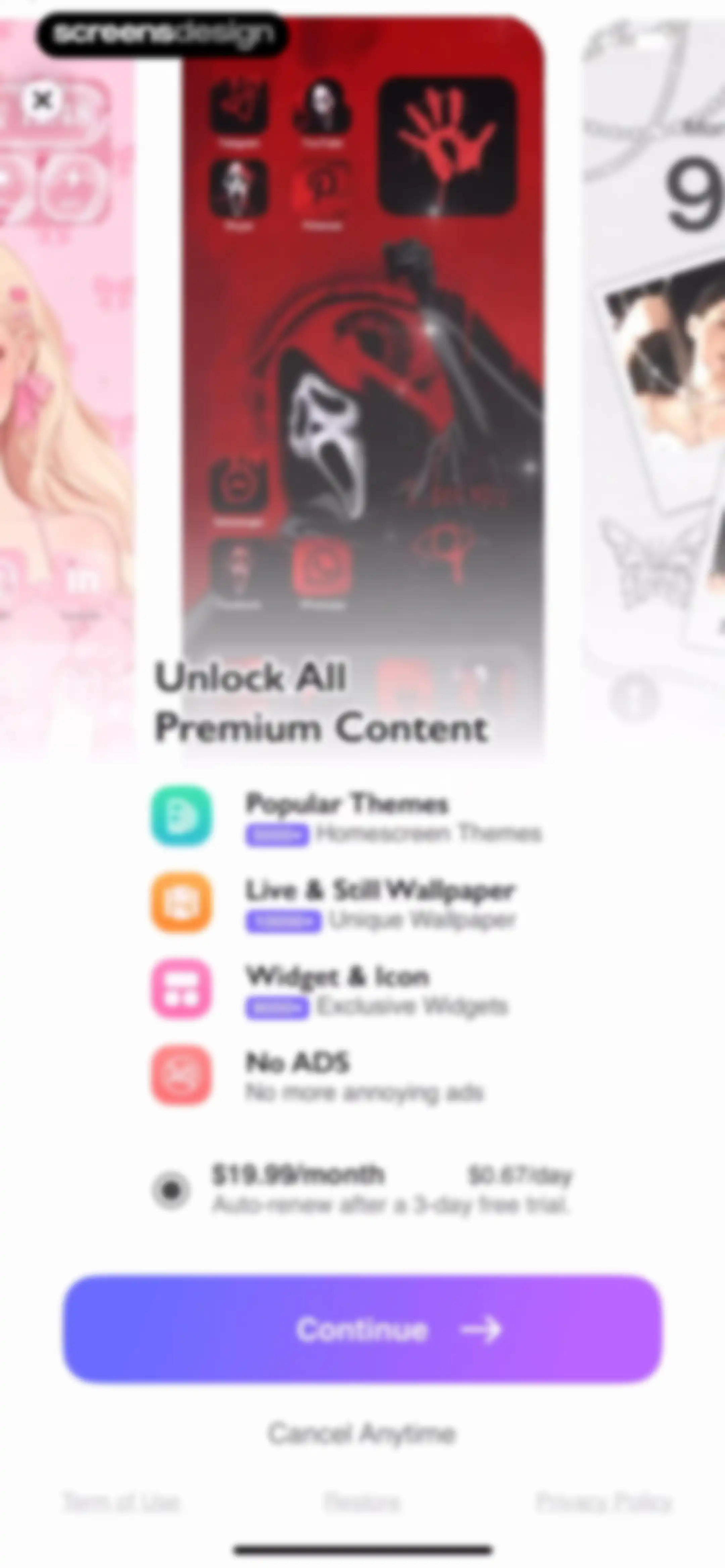 Cool Themes & Fonts: Cute Text screen 4